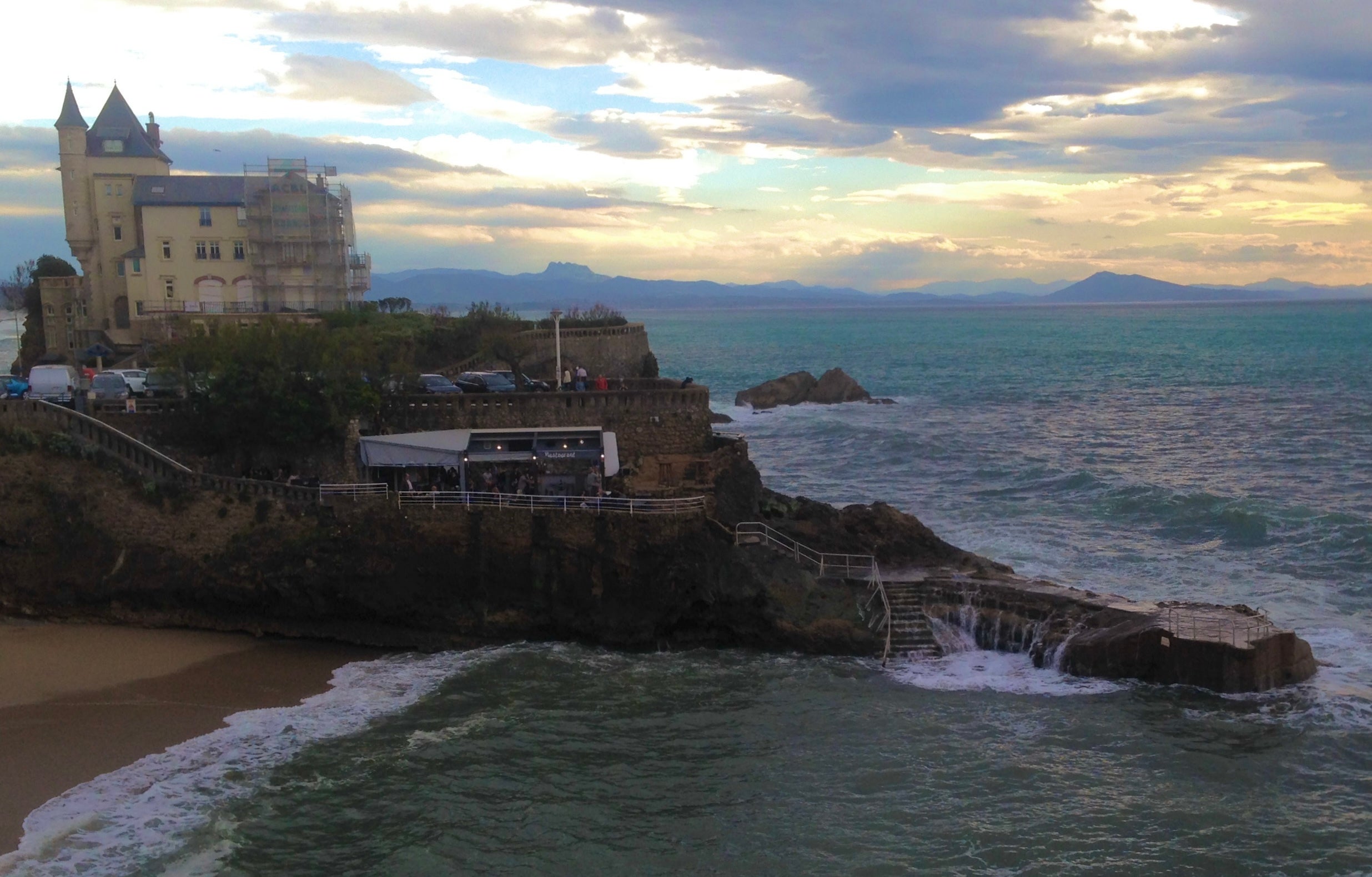 Biarritz’s Plage du Port Vieux, on southwestern France’s Basque coast