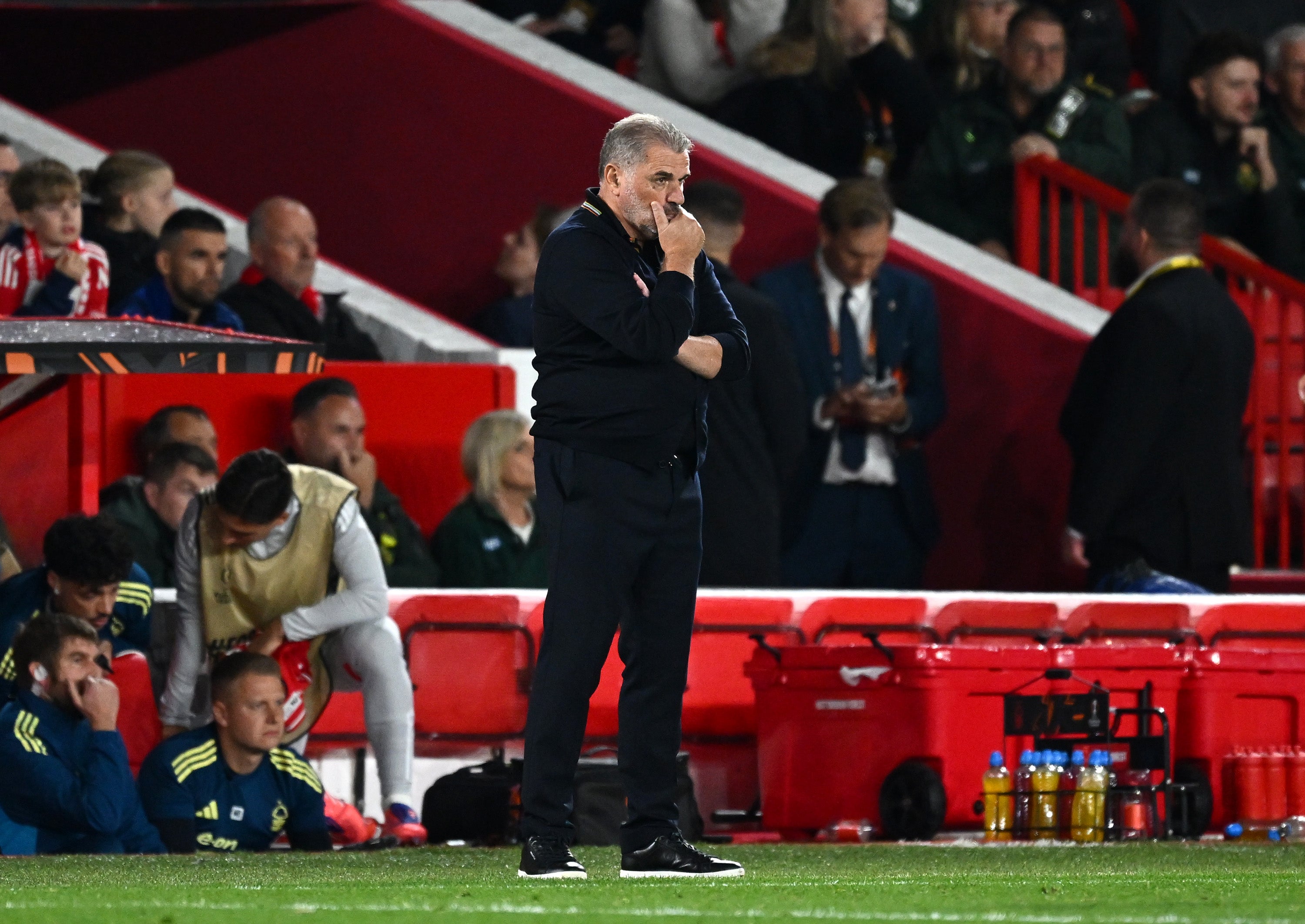 Postecoglou was taunted by the Nottingham Forest fans after overseeing another defeat