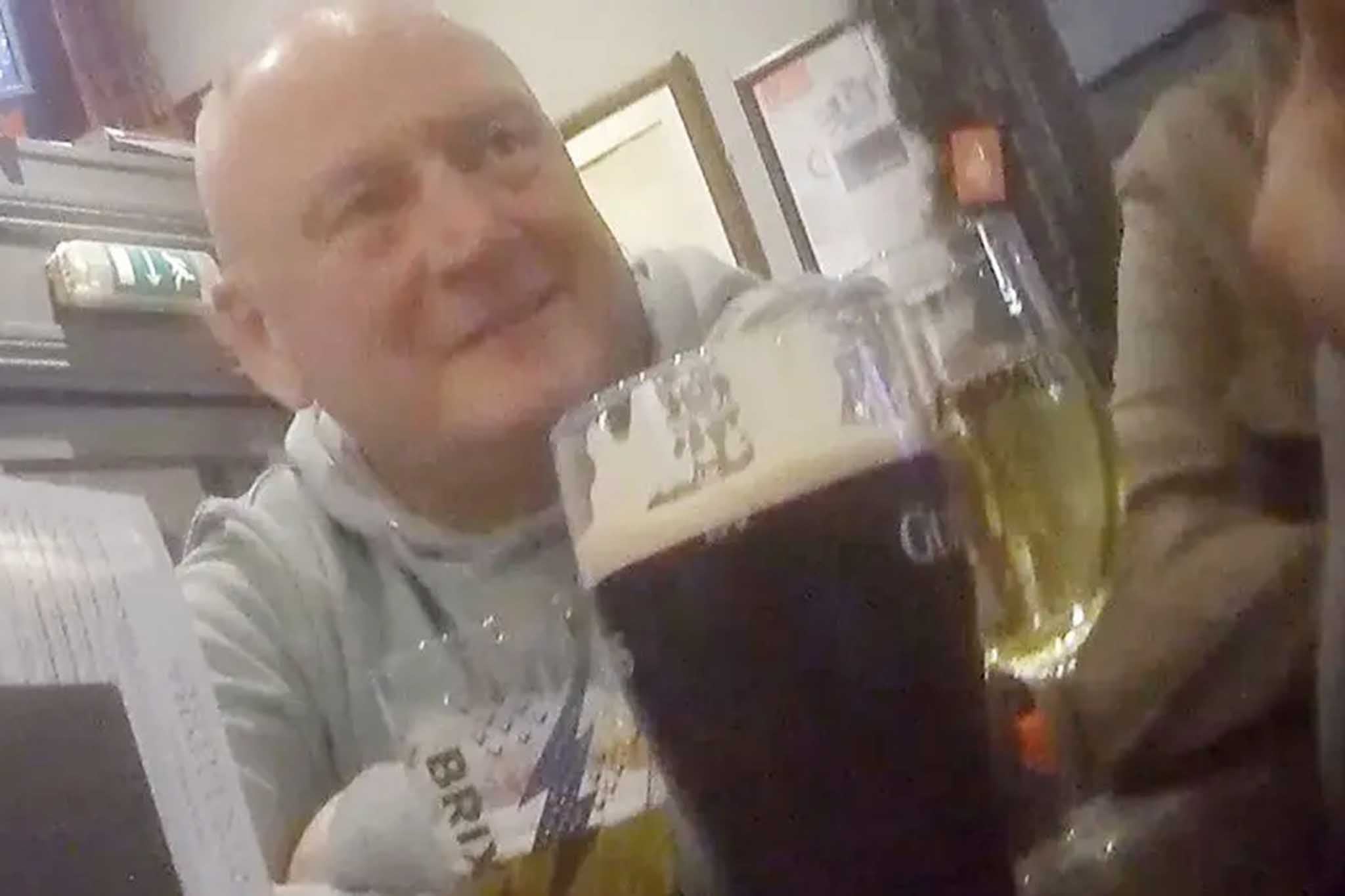 Brian Sharkey was filmed making jokes about rape