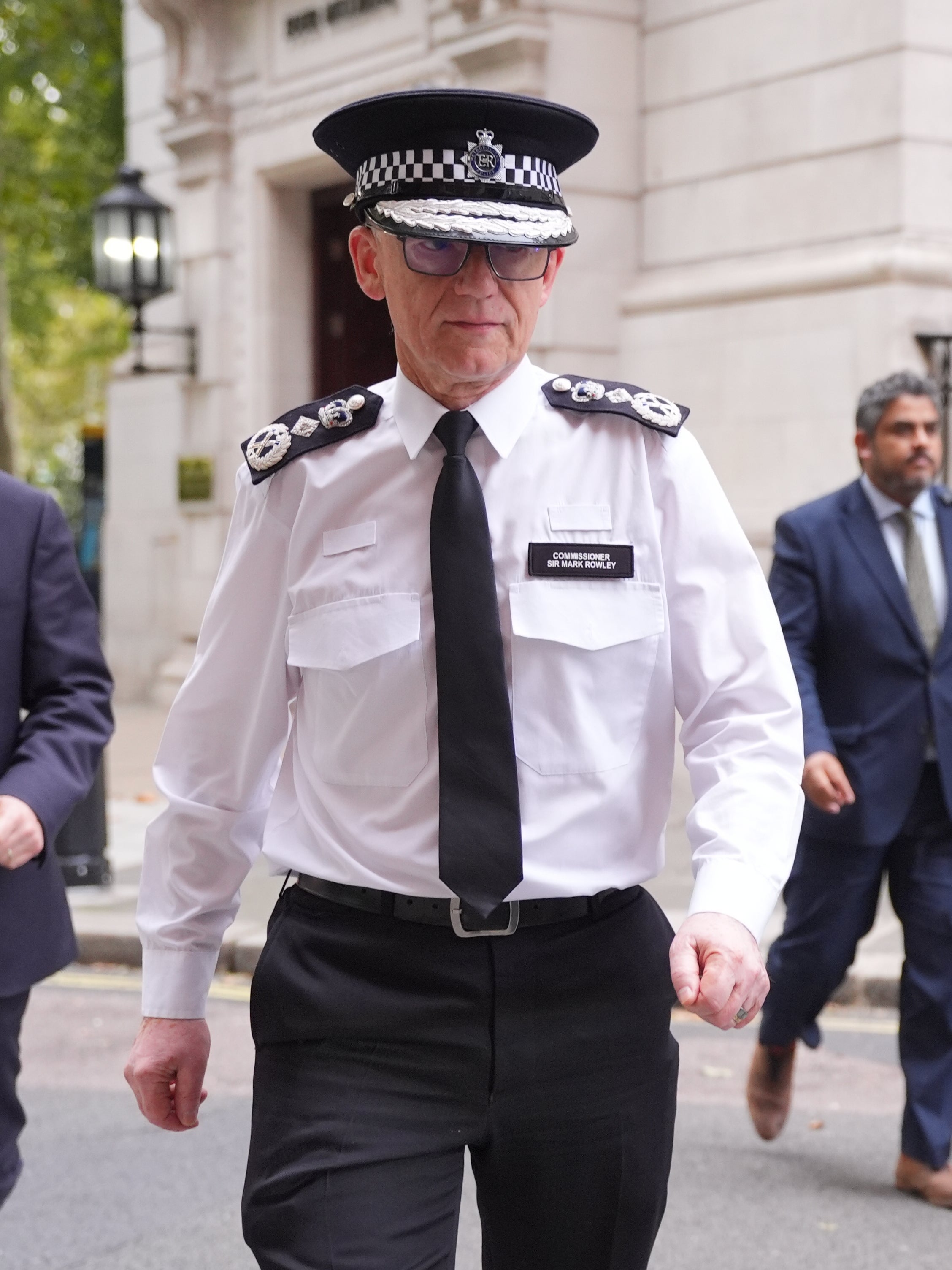 Met Commissioner Sir Mark Rowley has apologised over the ‘reprehensible’ behaviour