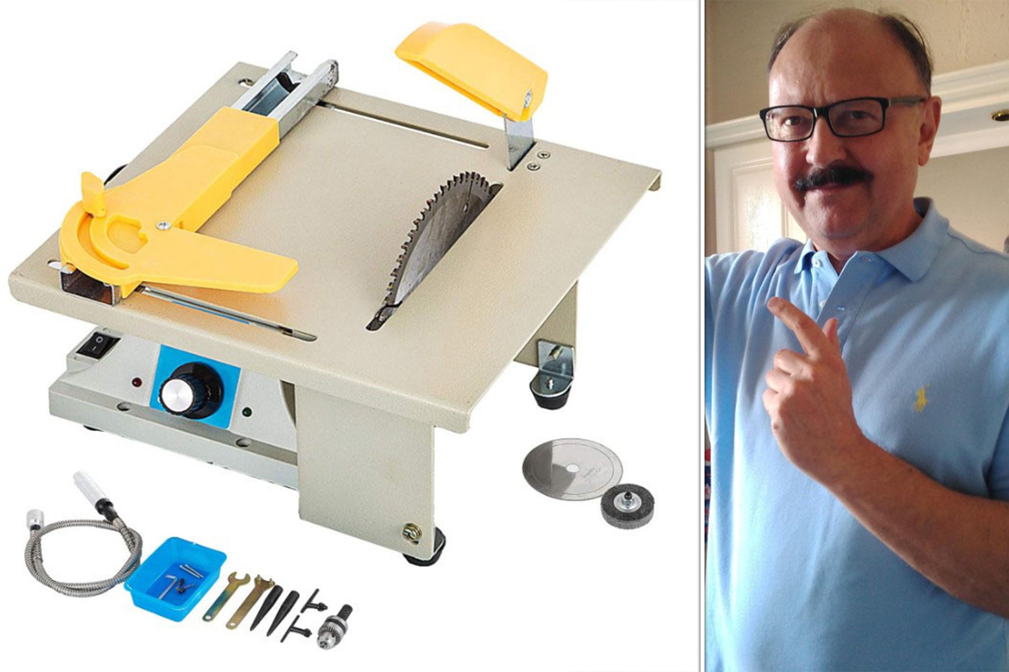 Marketing consultant Fabio Tresoldi, 69, bought the Chinese-made Vevor power tool using his Amazon Prime account