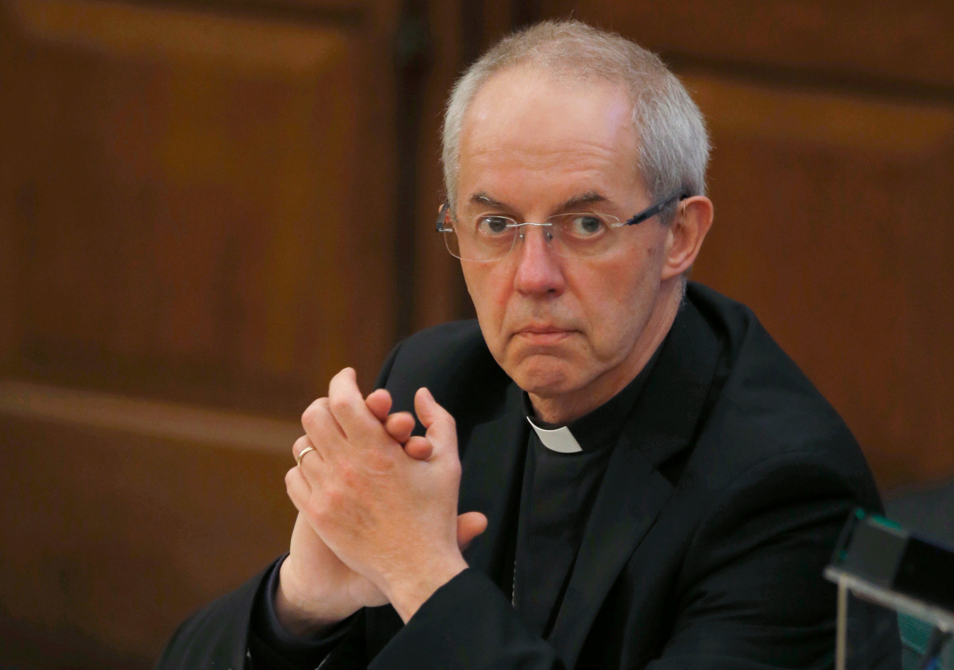 The former Archbishop of Canterbury, Justin Welby