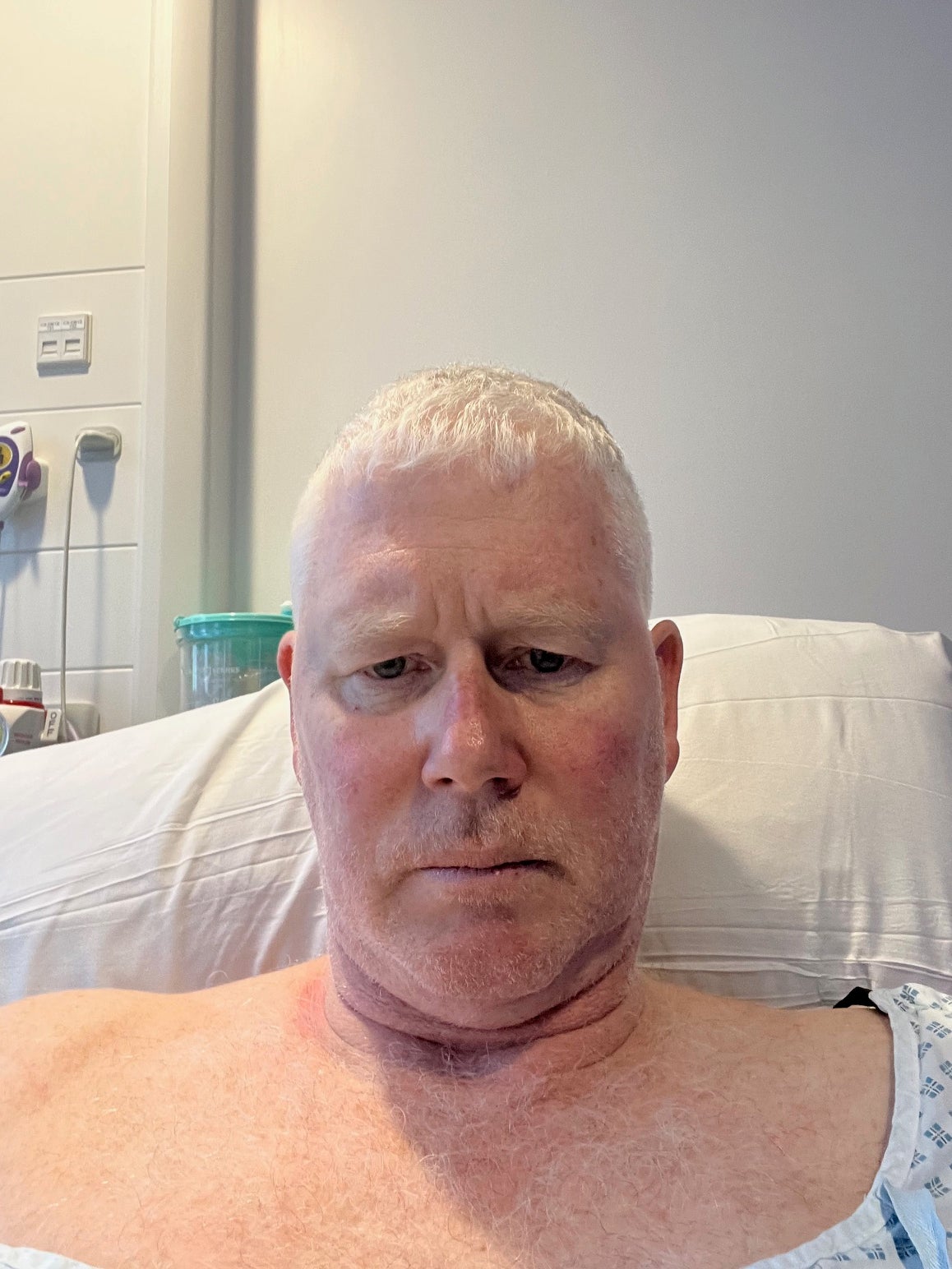 Mr Yeo in hospital