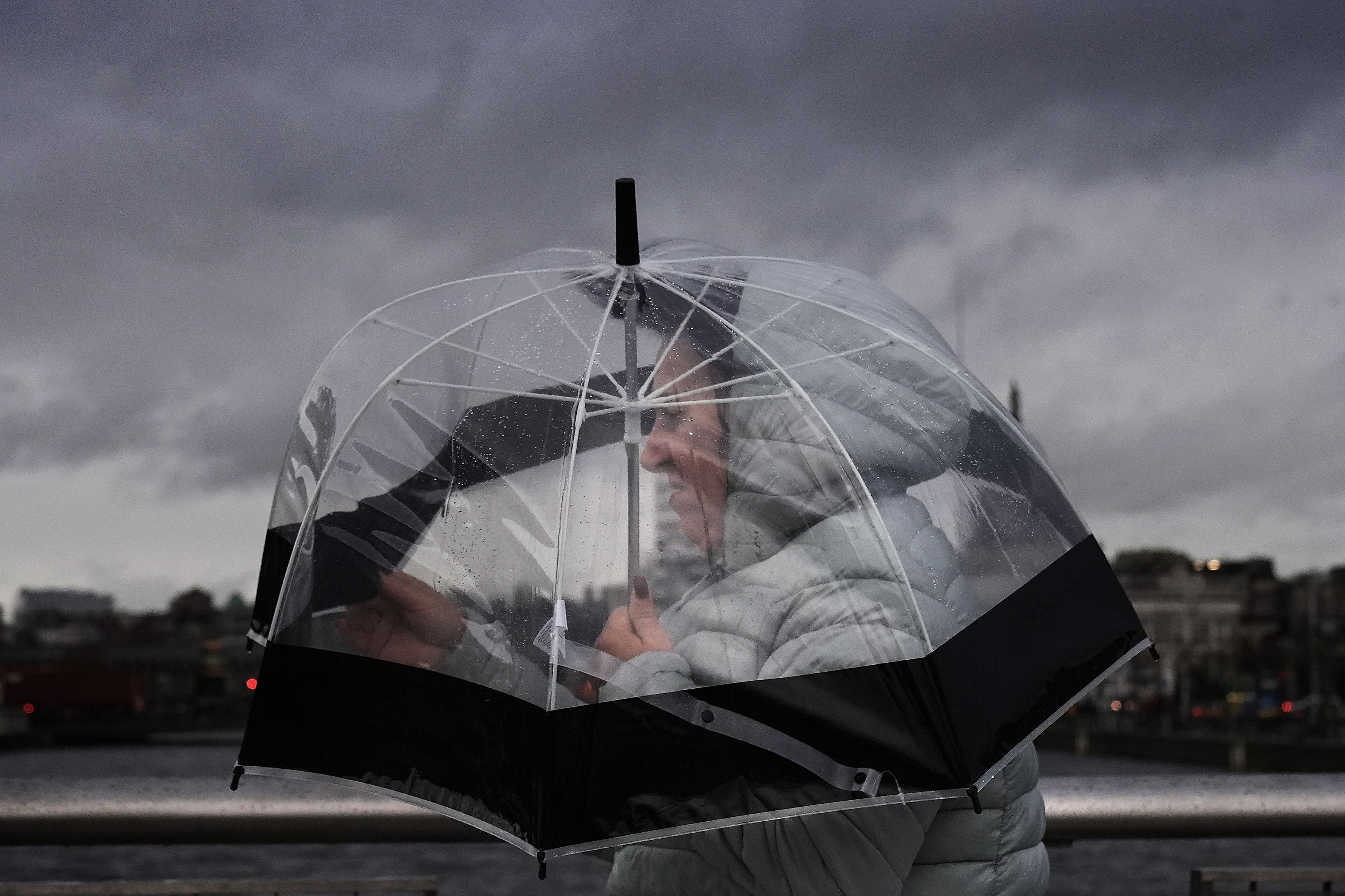 Wind and heavy rain warnings are in place across the island of Ireland (Brian Lawless/PA)