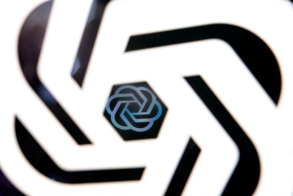 The ChatGPT logo at an office in Washington, DC, on 15 March, 2023