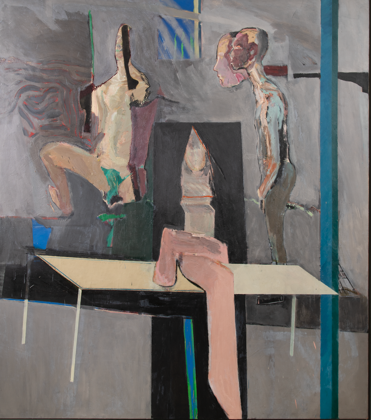 'Three Figures from Memory II' (1965), oil on canvas, 198.1 x 172.7 cm
