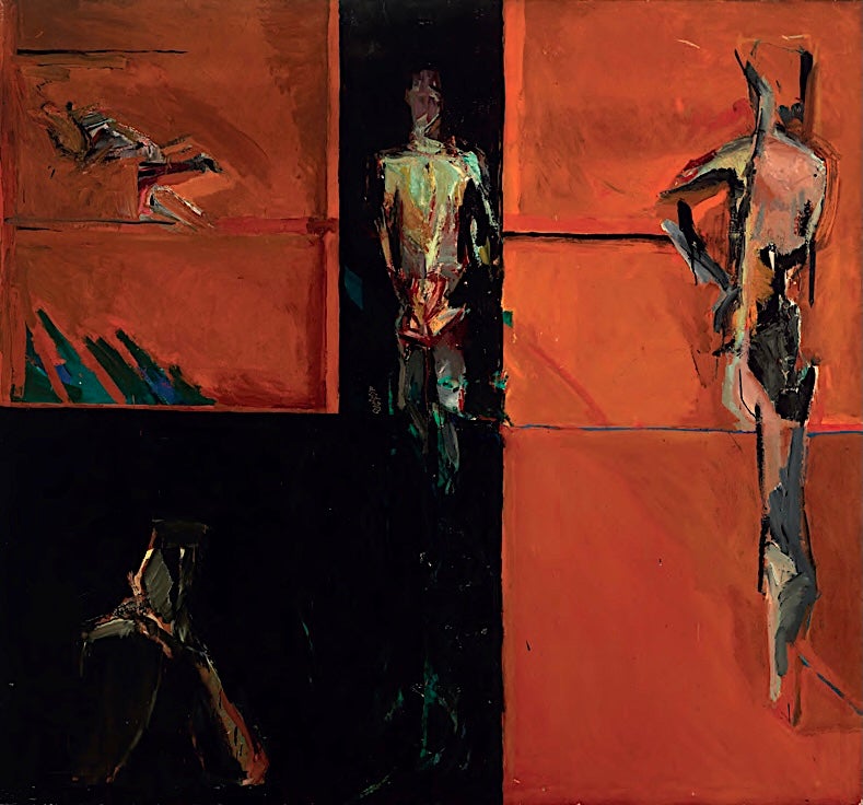 ‘The Beach: Figures in Red and Black’ (1962), oil on canvas, 182.9 x 198.1 cm