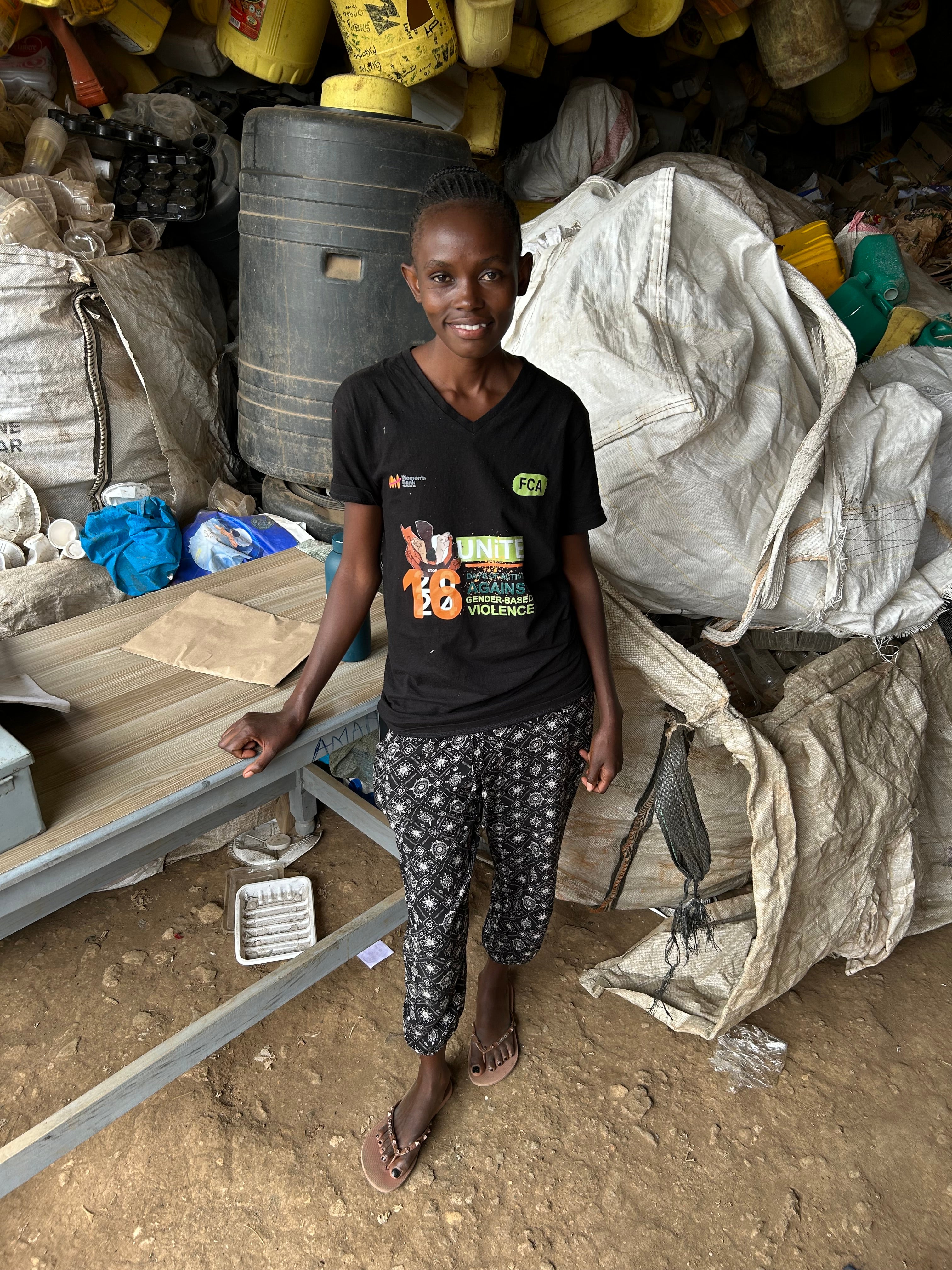 Evalyne, 27, told The Independent that with more extreme weather conditions, and more competition for valuable waste, she is struggling to make ends meet for her family