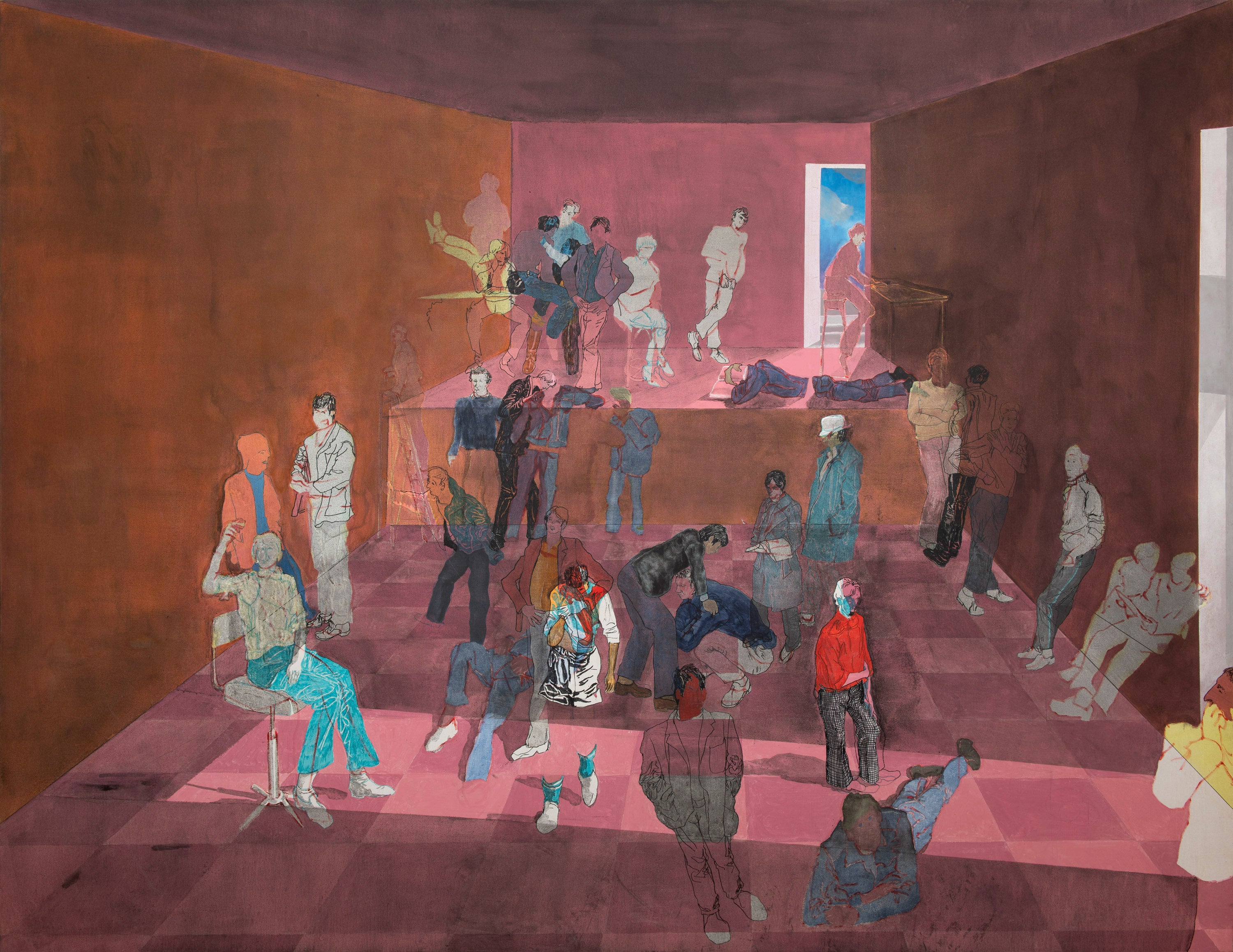 'Shades' (1966), acrylic on canvas, 213.5 x 275.2 cm