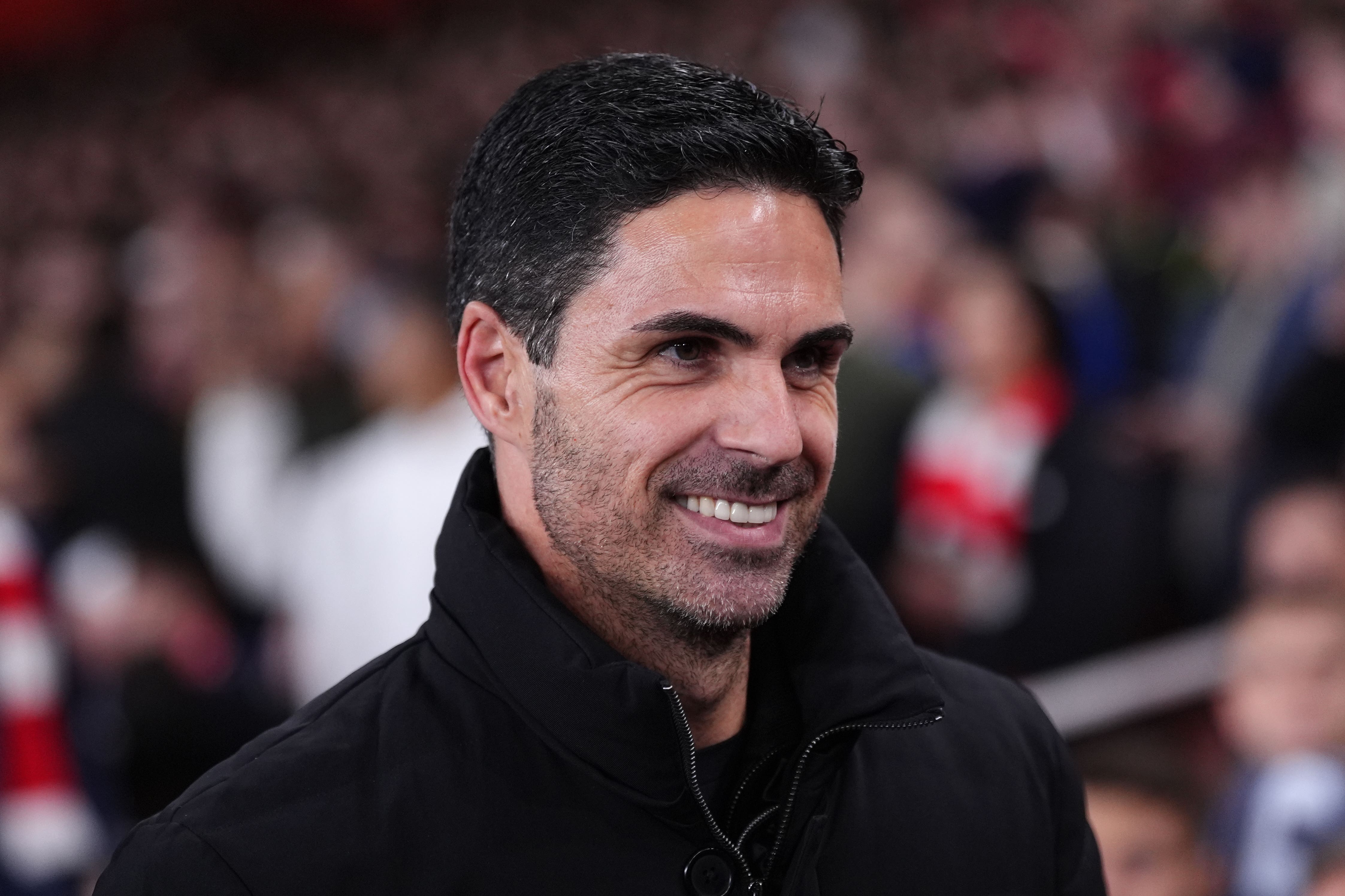 Mikel Arteta will take charge of his 300th Arsenal game this weekend (Bradley Collyer/PA).