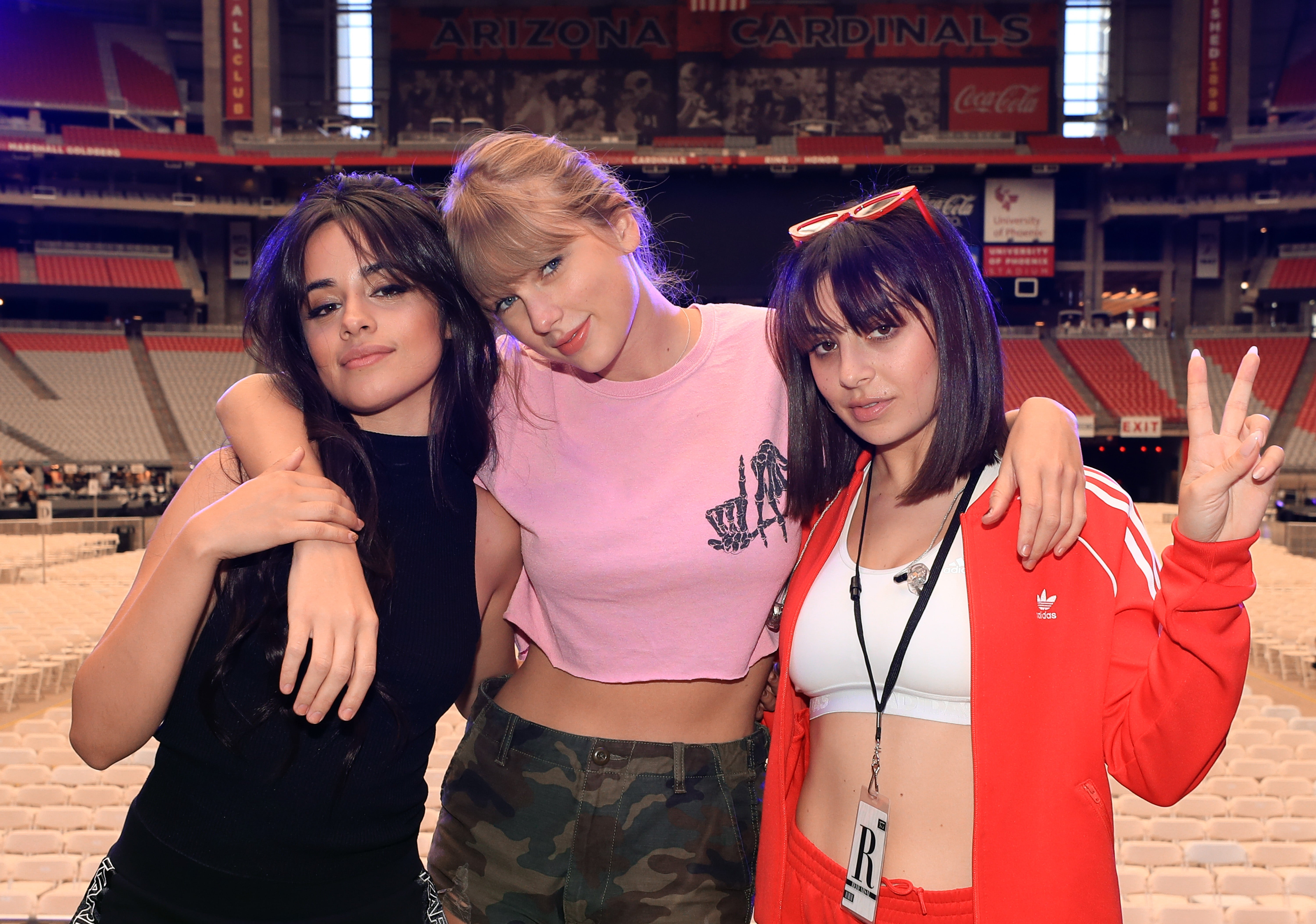 Charli, right, previously supported Taylor on his 'reputation' tour
