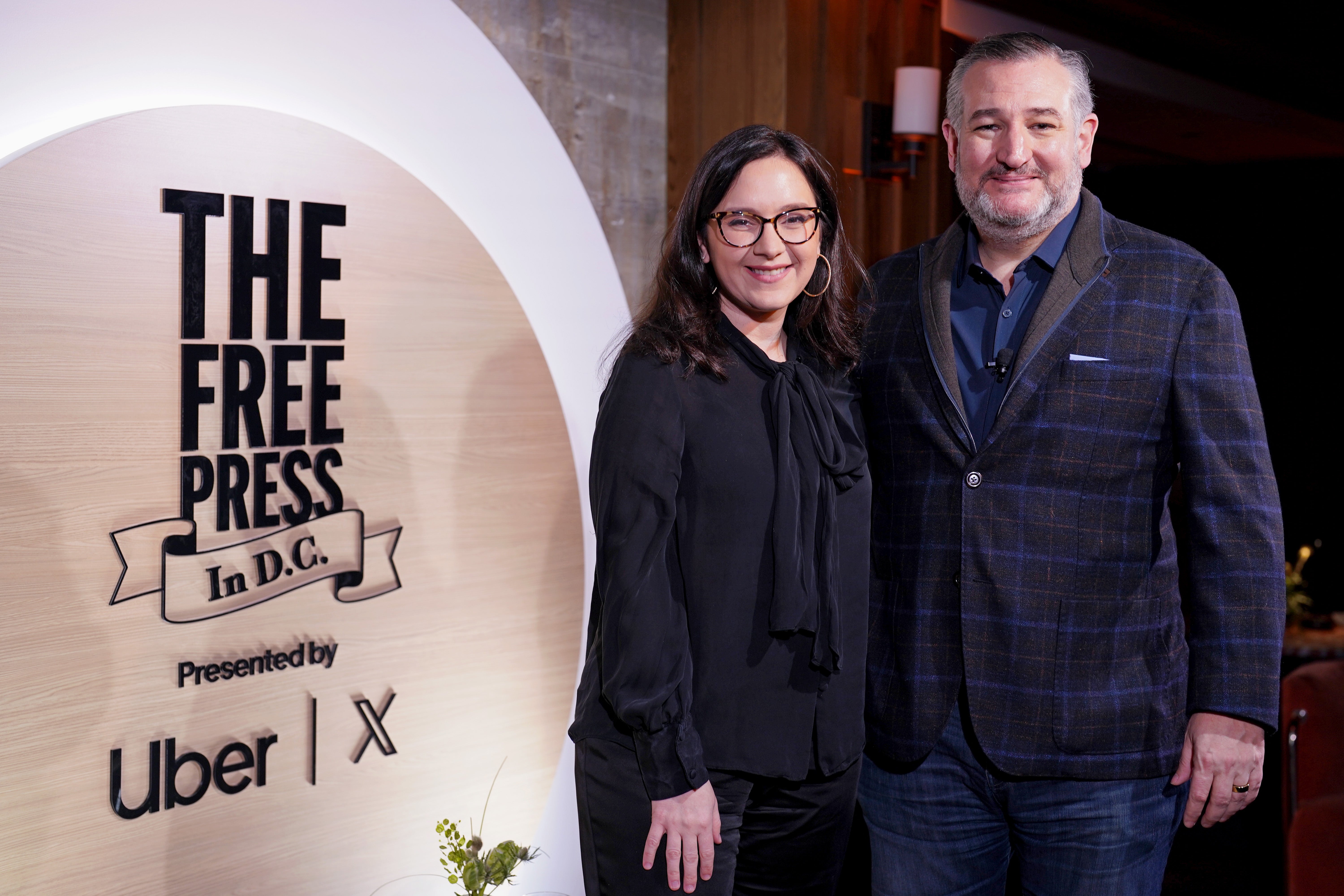 Bari Weiss, seen here with Sen. Ted Cruz, is likely to fuel even more tension in an already tumultuous newsroom with her ascendence at CBS News.