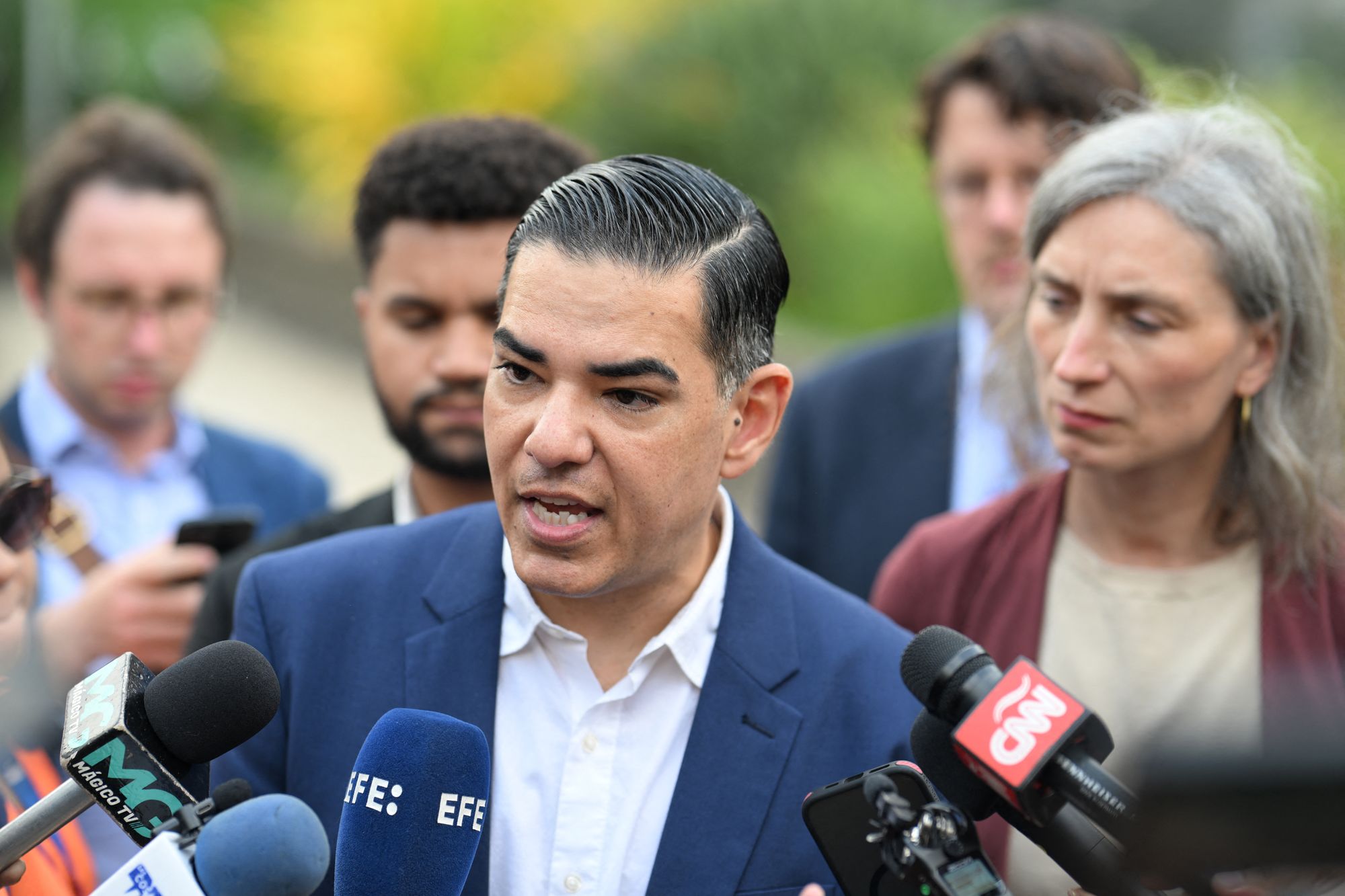 Rep. Robert Garcia has followed a pugnacious approach since becoming the top Democrat on the House Oversight Committee