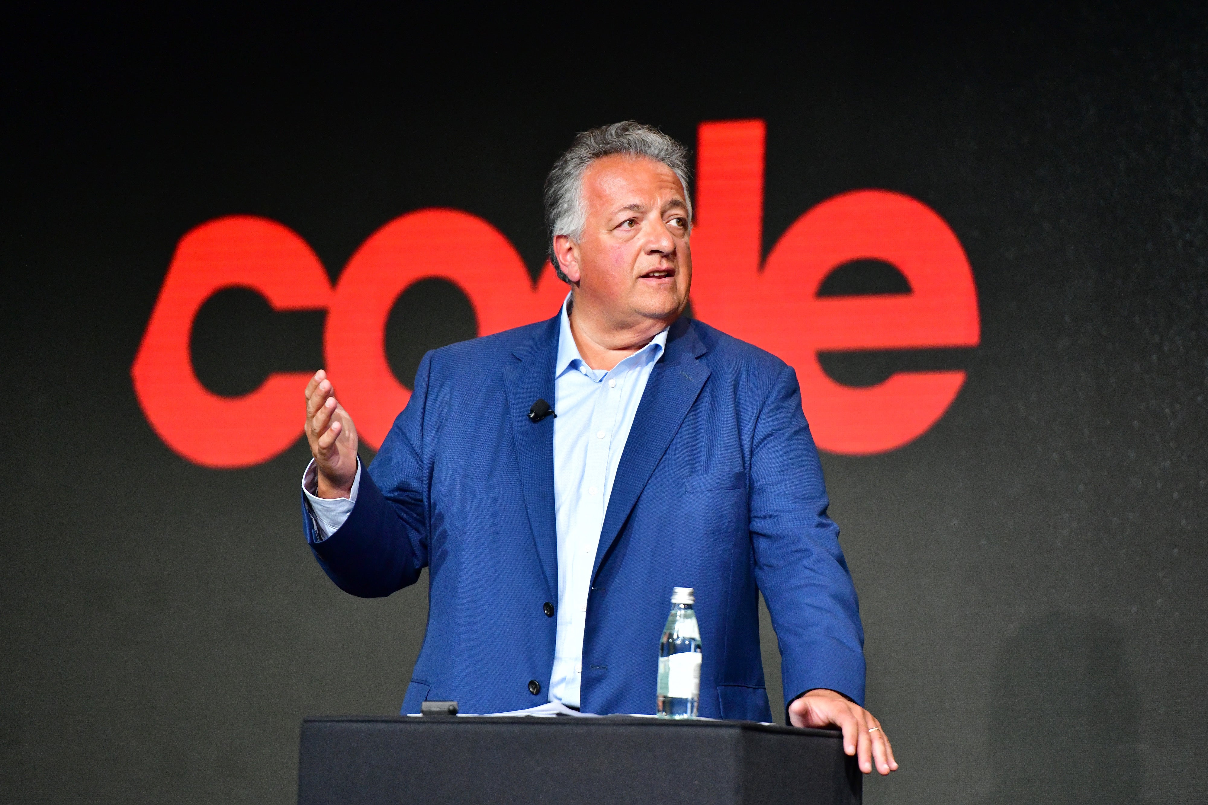 Dr Noubar Afeyan, seen here at a Vox conference in 2022, fled Lebanon with his family during the 1975 civil war