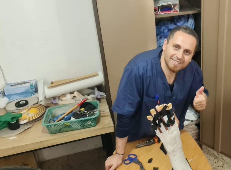 Omar Hayek worked as an occupational therapist at an MSF clinic in Gaza City