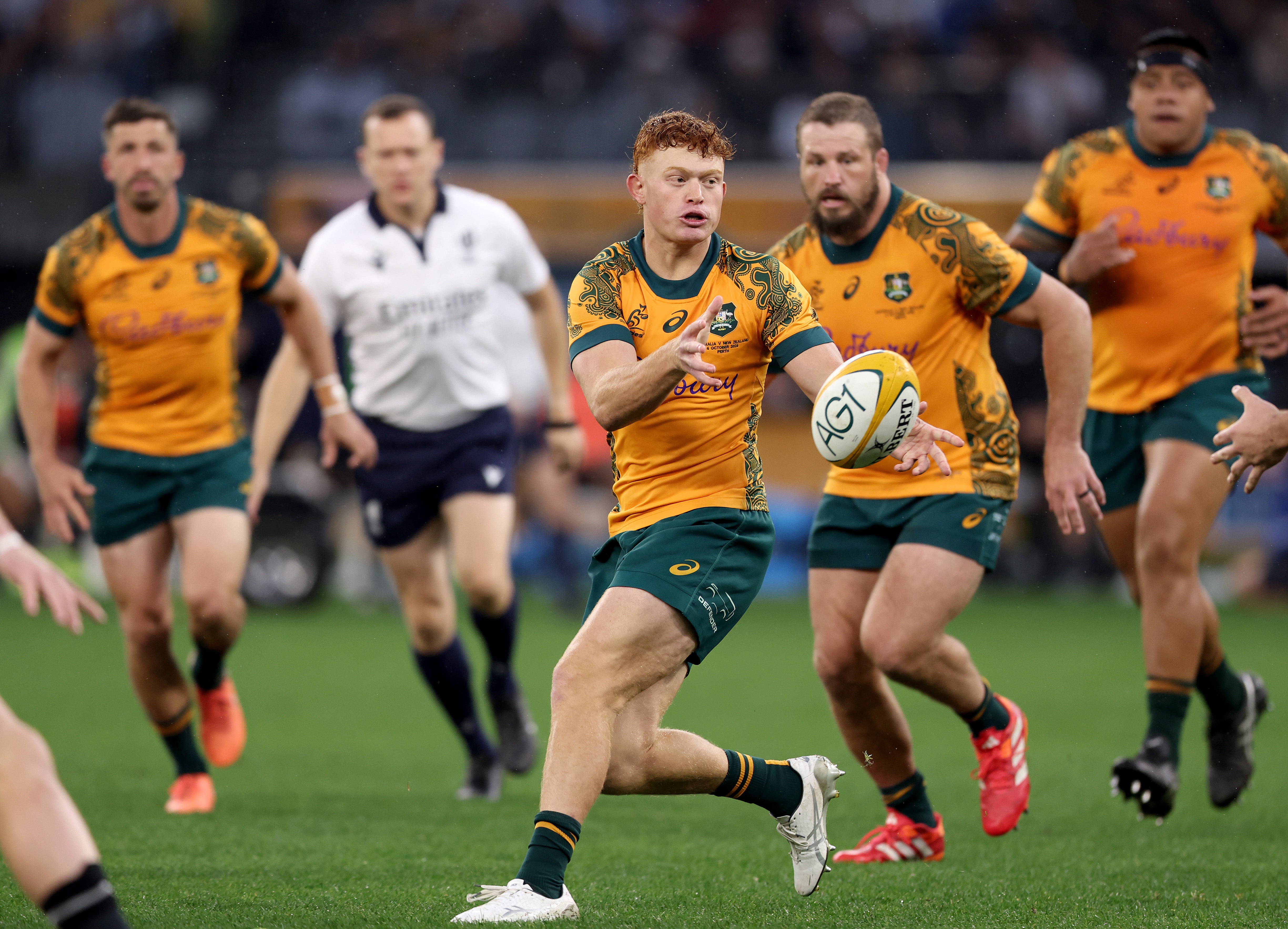 Tane Edmed starts at fly half for Australia against England