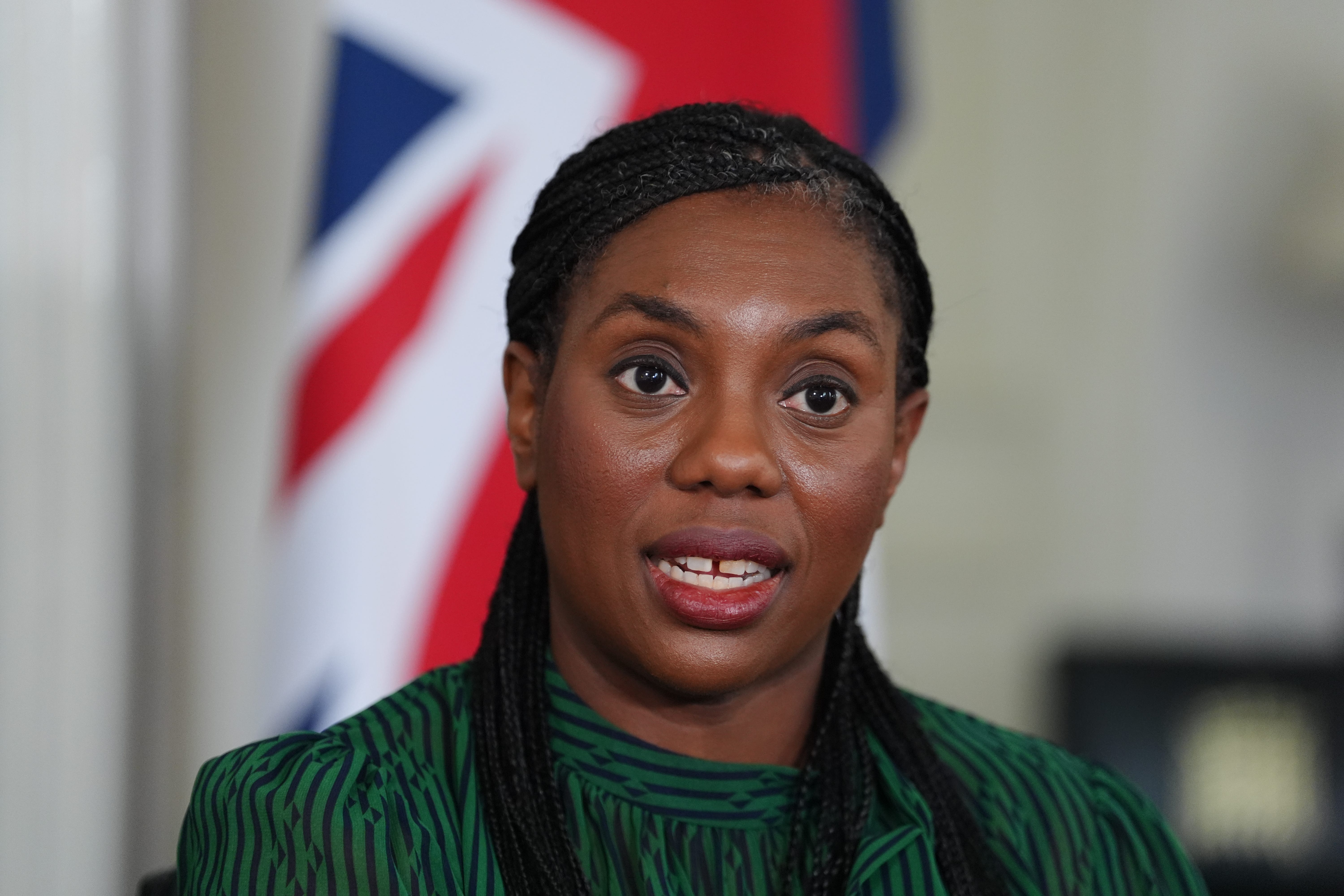 Conservative Party leader Kemi Badenoch speaking to the PA news agency in her office at the Palace of Westminster (Jonathan Brady/PA)