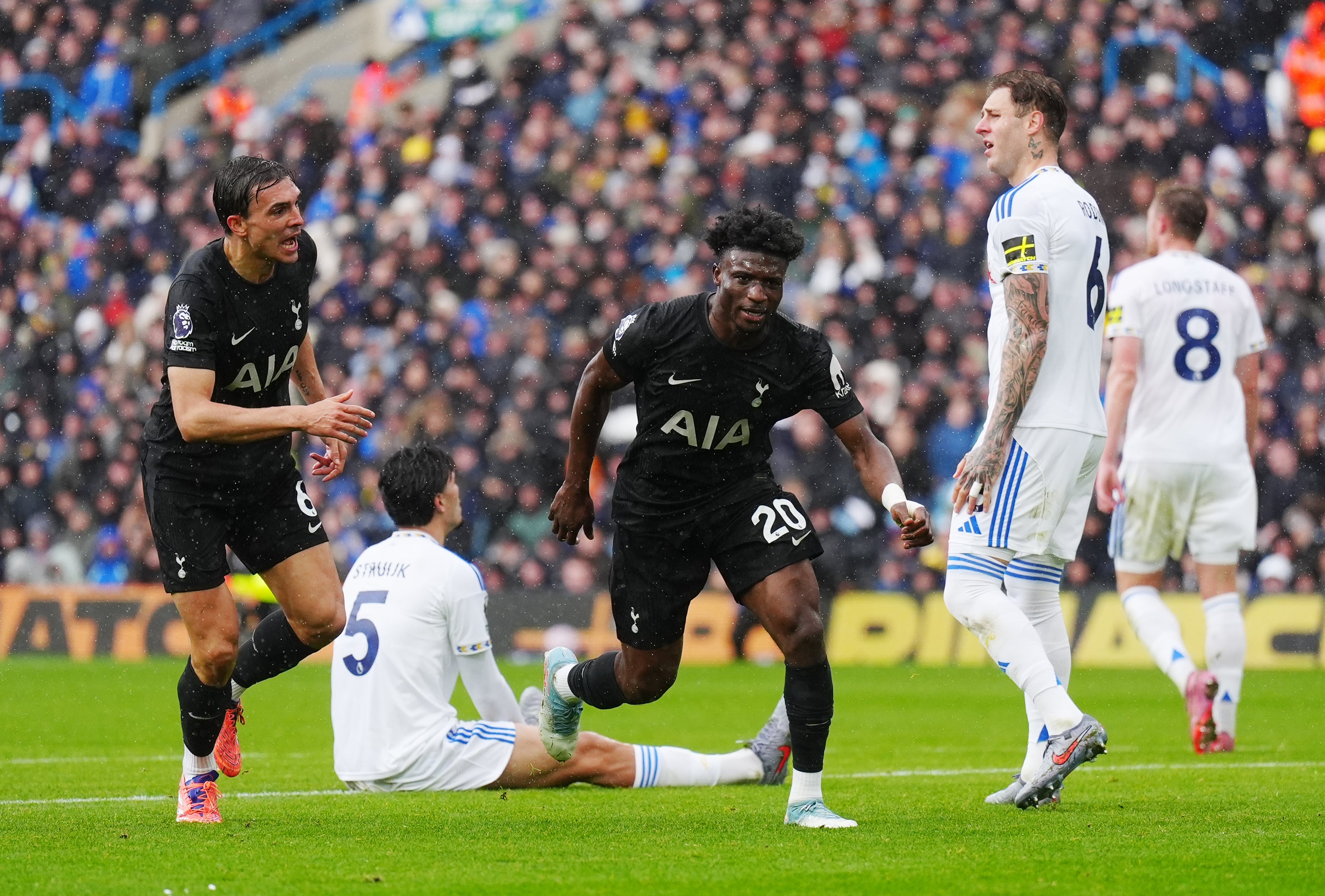Mohammed Kudus scored the winner as Tottenham downed Leeds