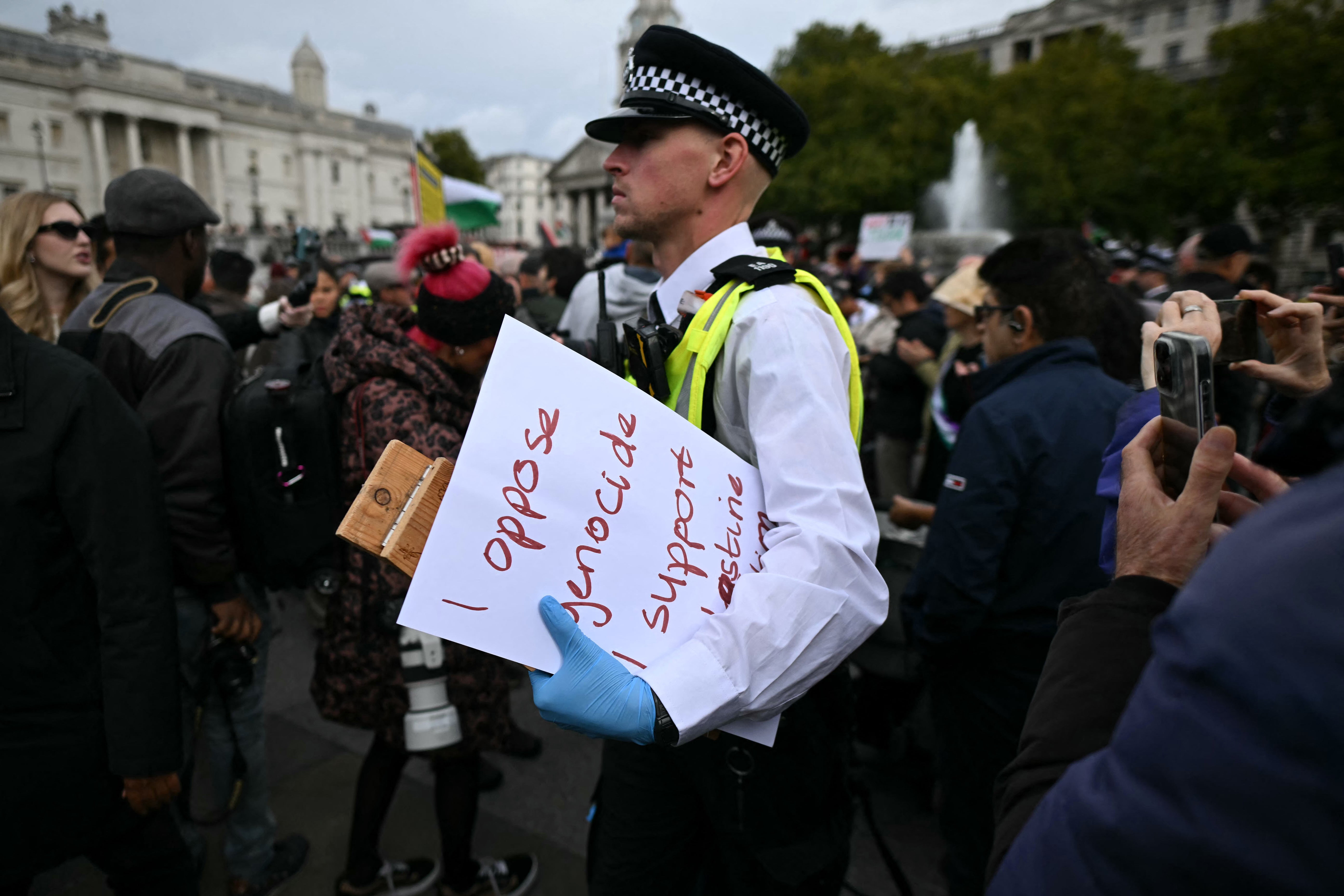 The Met Police said many of those arrested refused to walk away, meaning they had to be carried