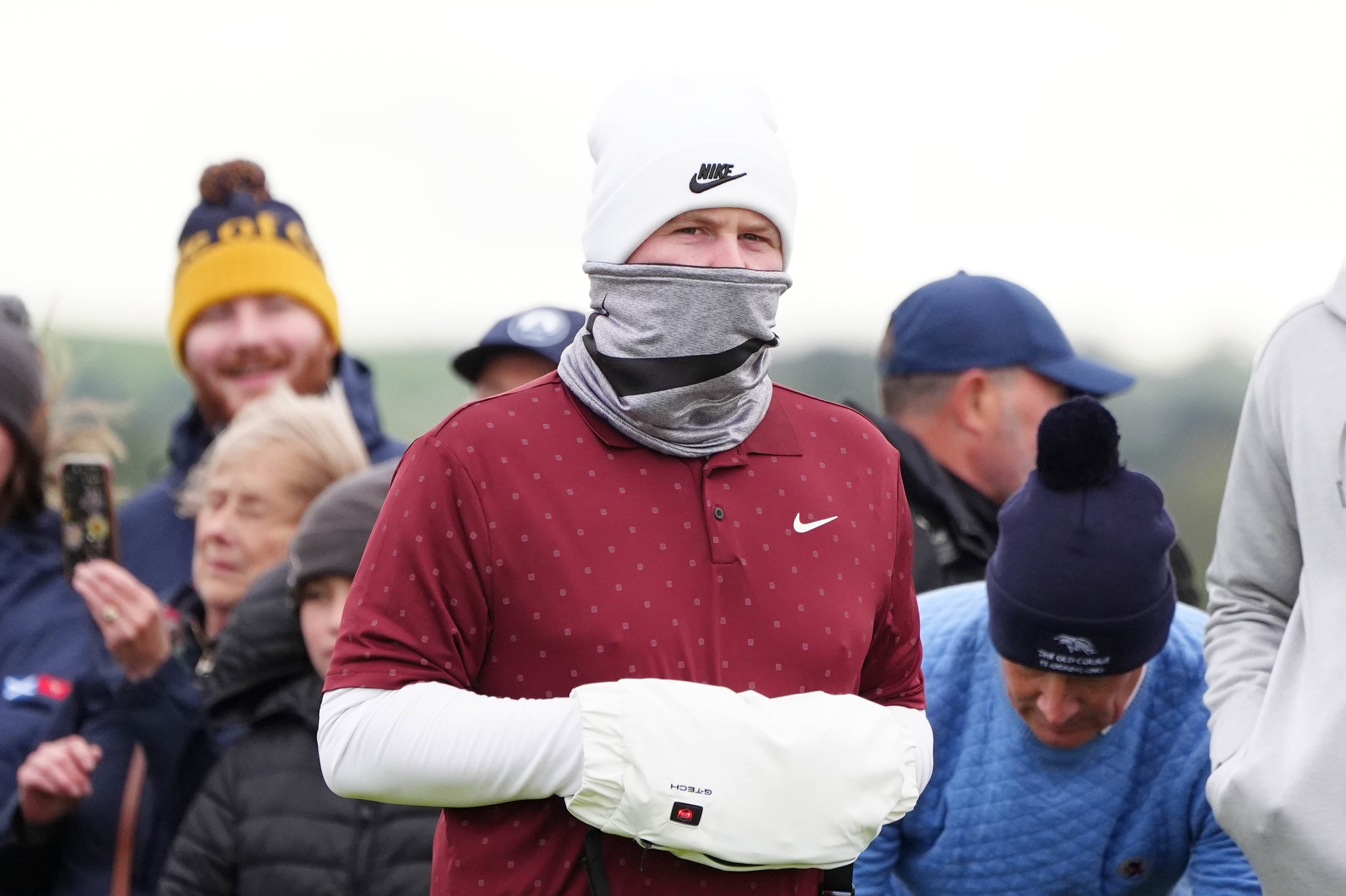 Robert MacIntyre leads the event but wasn’t enjoying the conditions on Saturday