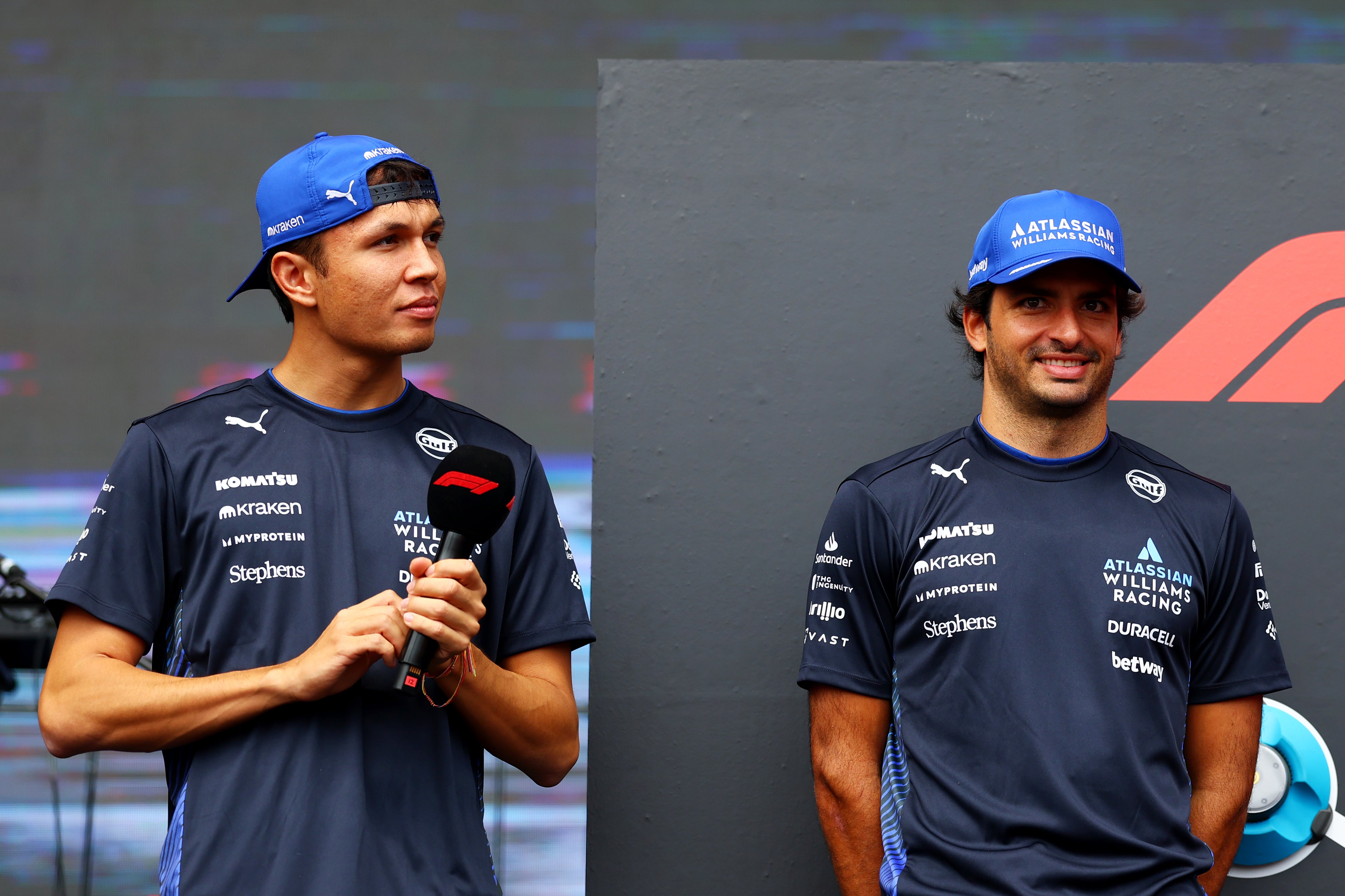 Albon and Sainz will start from the back