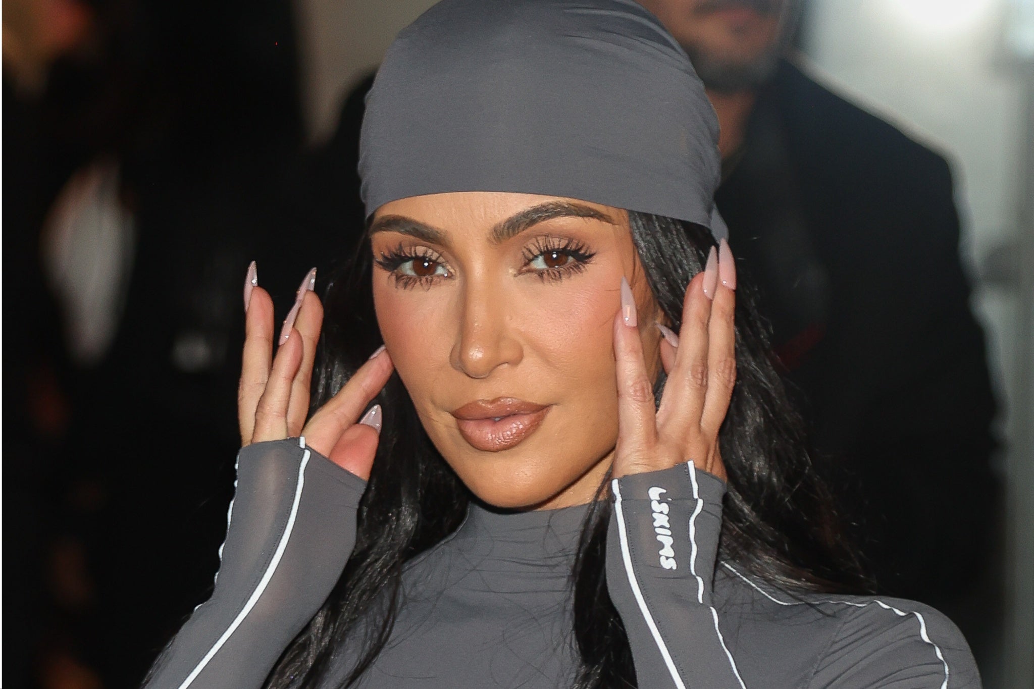 Kim Kardashian debuted the pixie haircut at Paris Fashion Week on Saturday