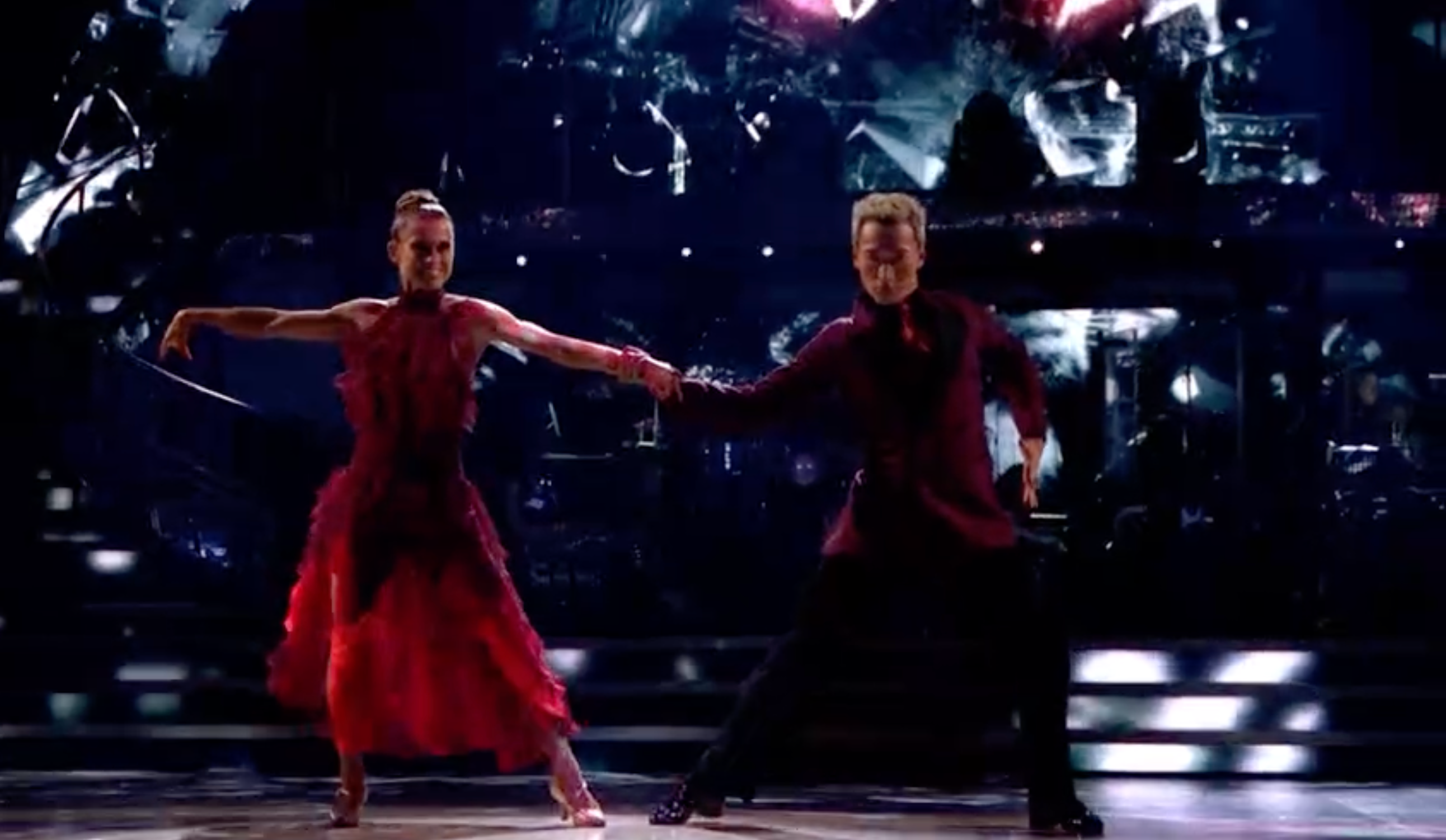 Carney has been paired with professional dancer Carlos Gu for this series
