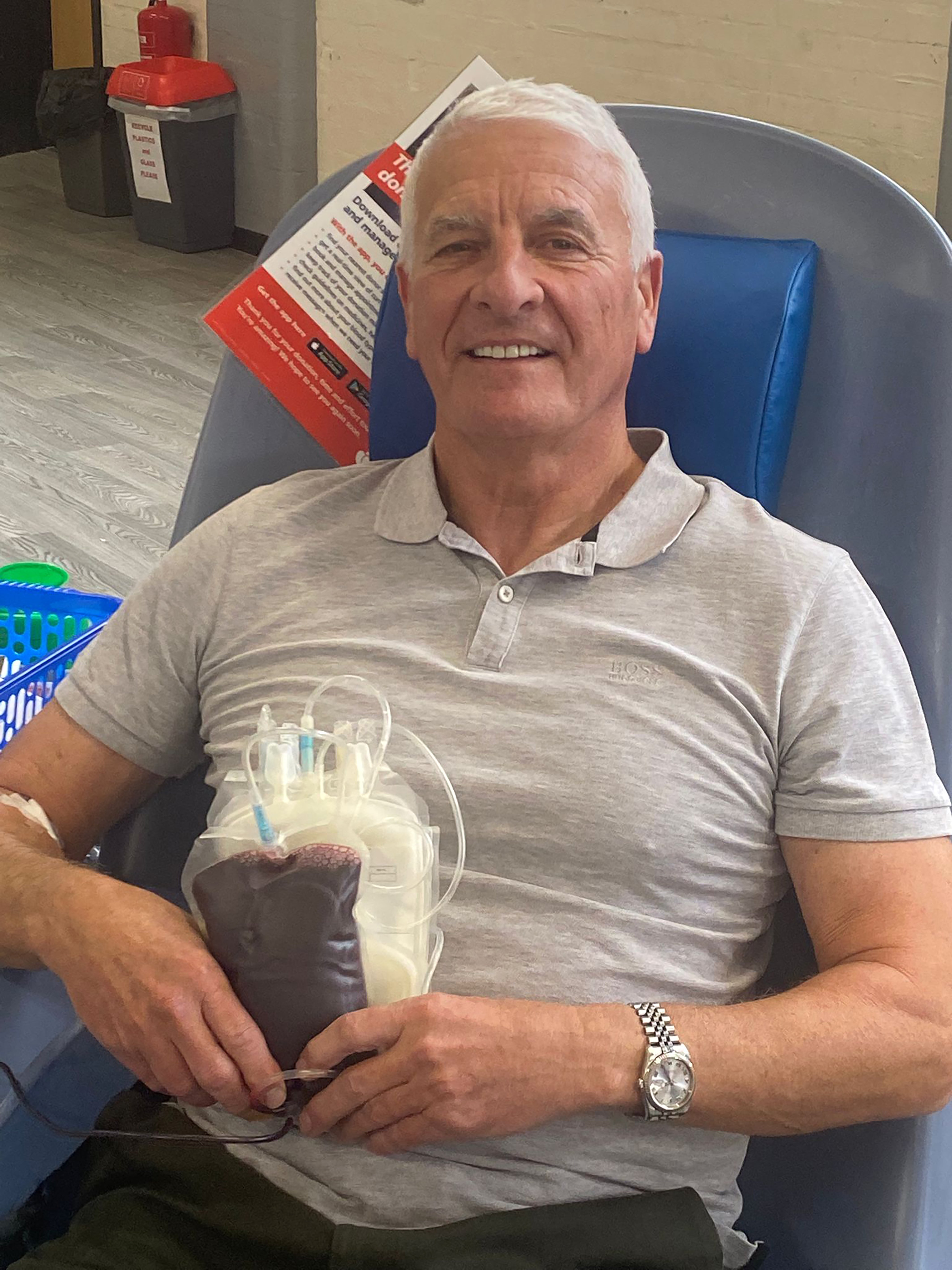 Peter Randle has been givine blood since he was a teenager and has donated 138 times