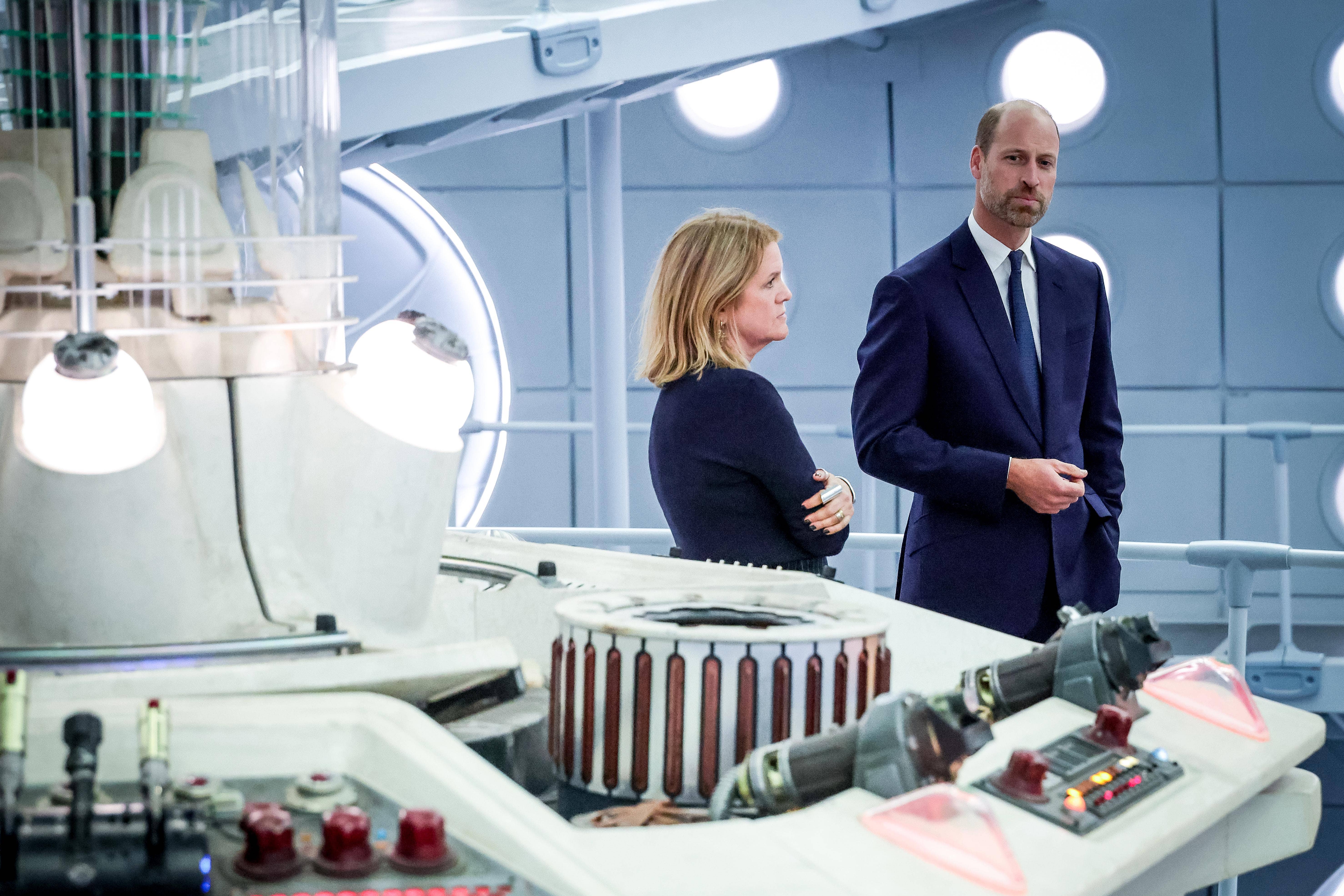 The Prince Of Wales had a tour of the Tardis in Wales