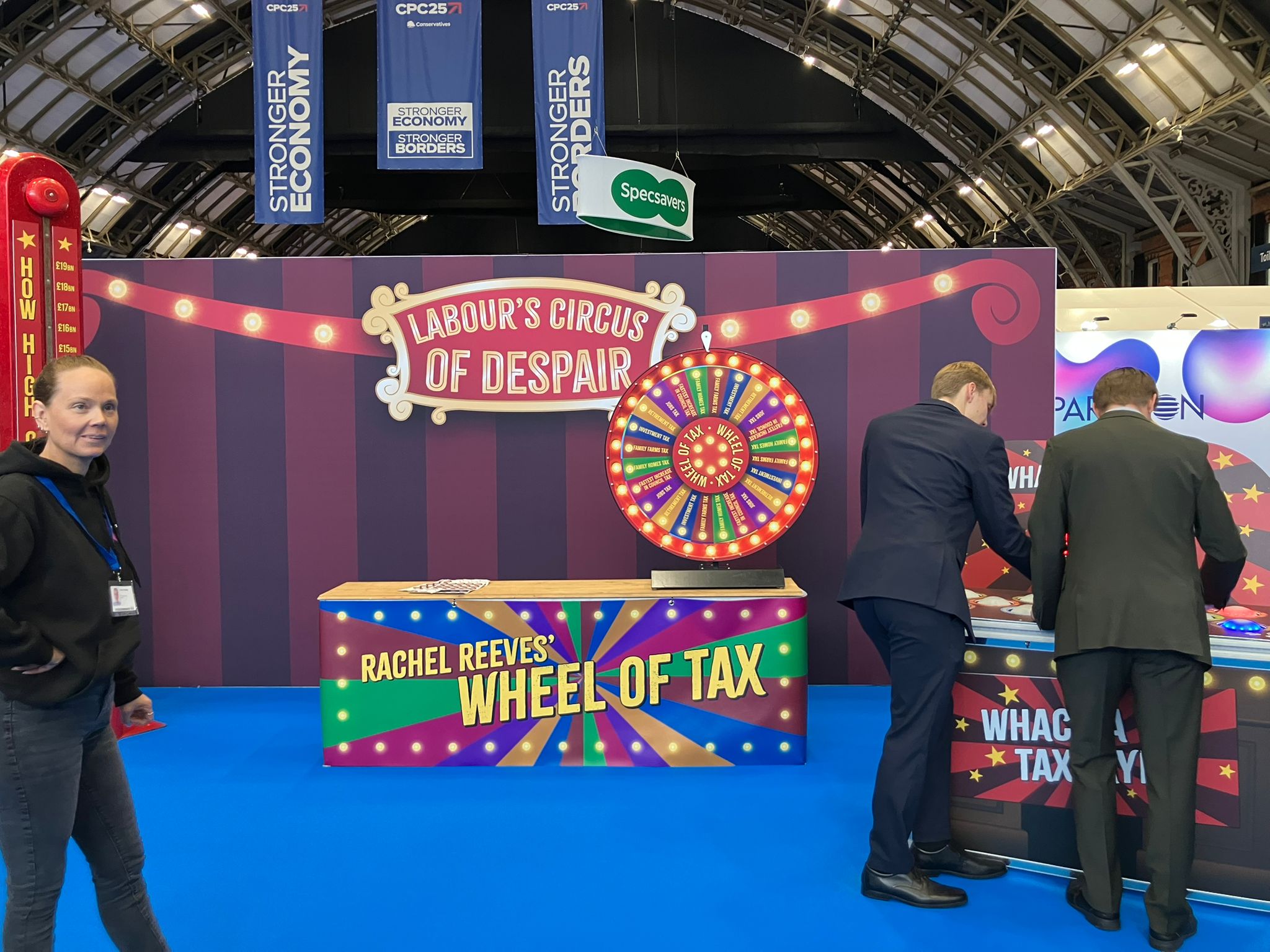 Attendees can 'whack a taxpayer' in ‘Labour’s circus of despair’