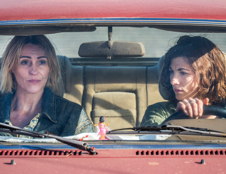 <p>Suranne Jones and Jodie Whittaker in ‘Frauds’</p>