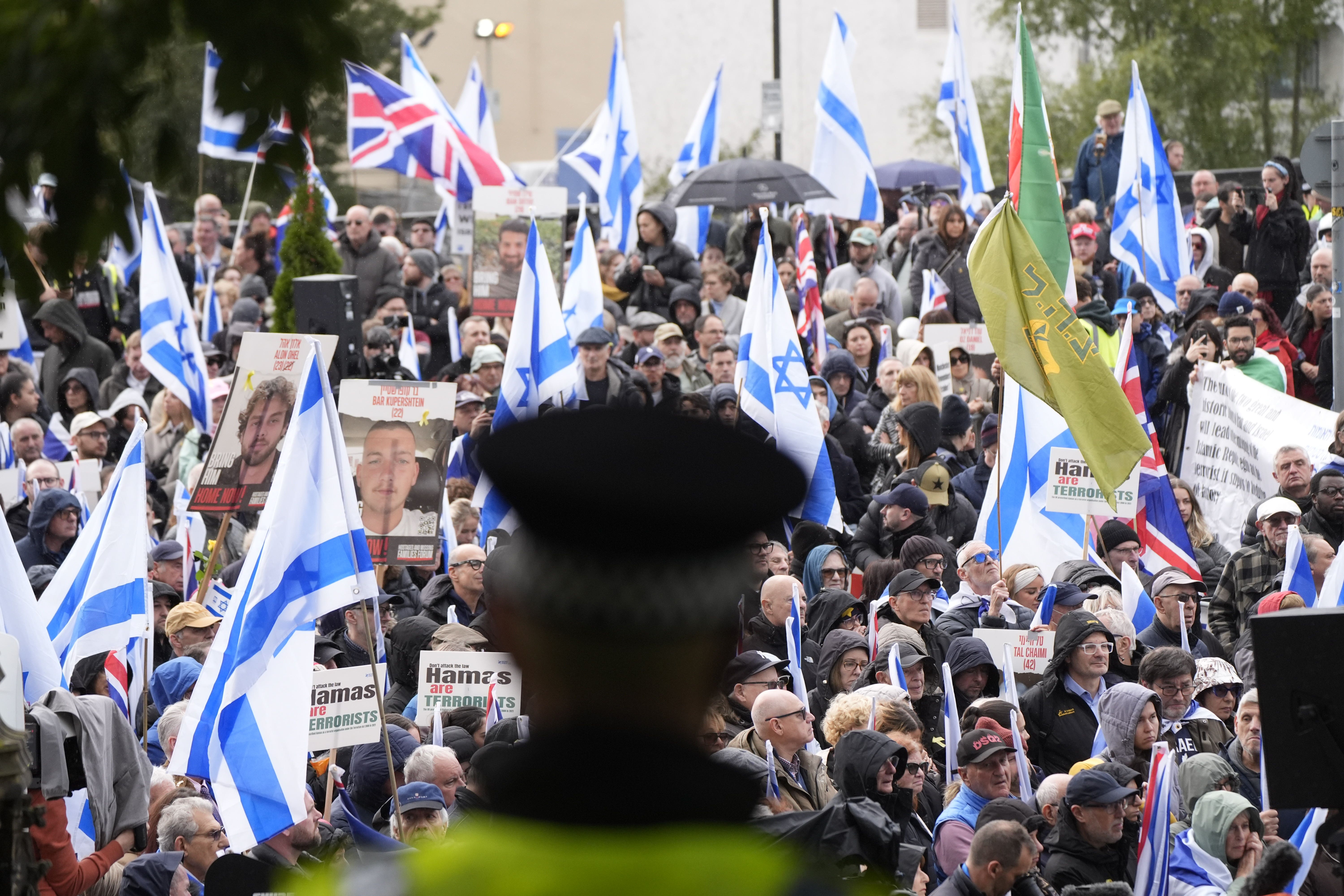 The event in Manchester commemorated those lost in the October 7 2023 Hamas attacks on Israel and the victims of the terror attack on a Manchester synagogue on Thursday