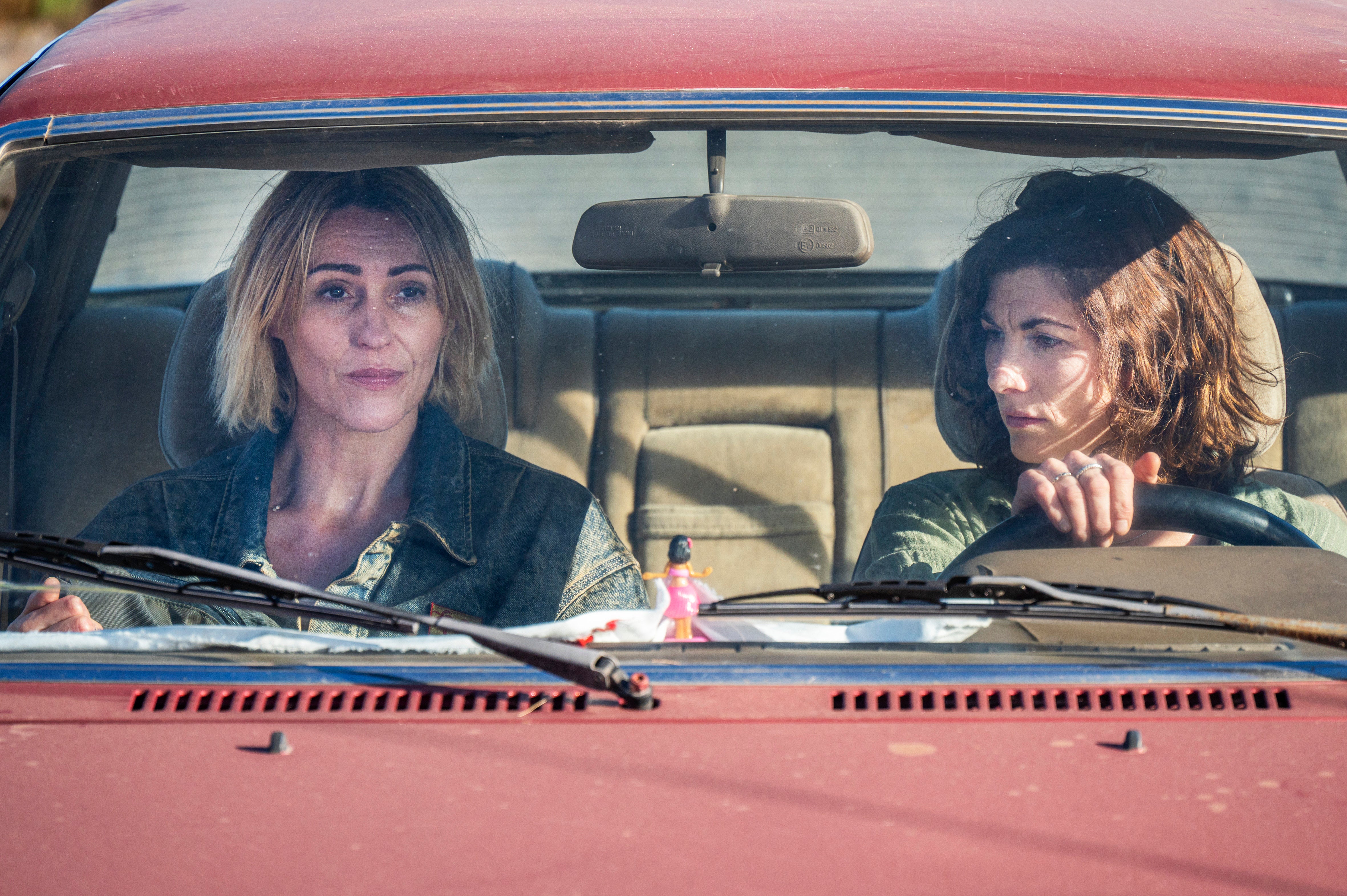 Suranne Jones and Jodie Whittaker in ‘Frauds’
