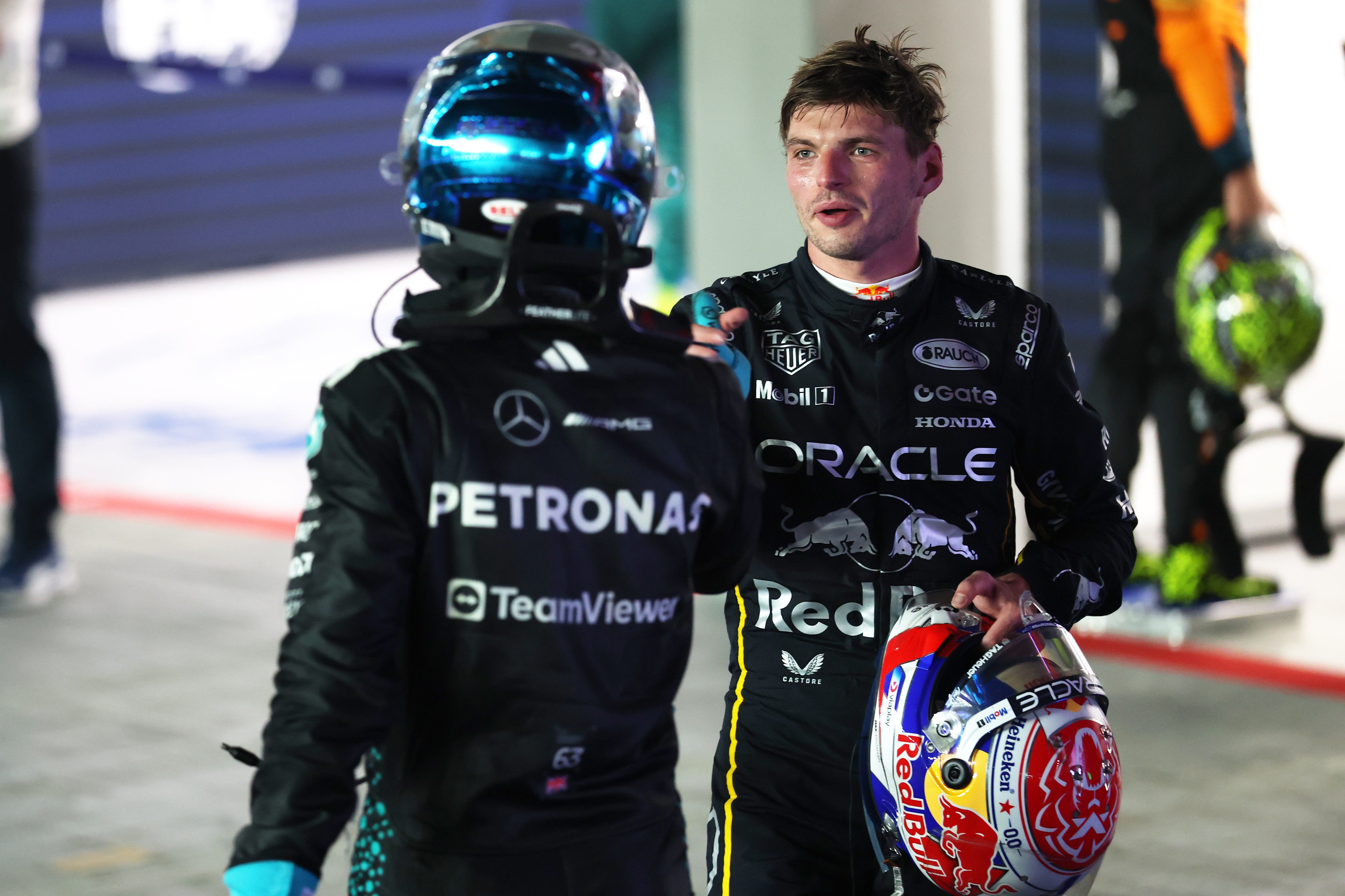Max Verstappen finished second