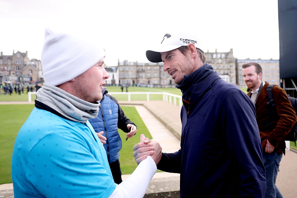 MacIntyre was congratulated by fellow Scottish sportsman and keen golder Andy Murray