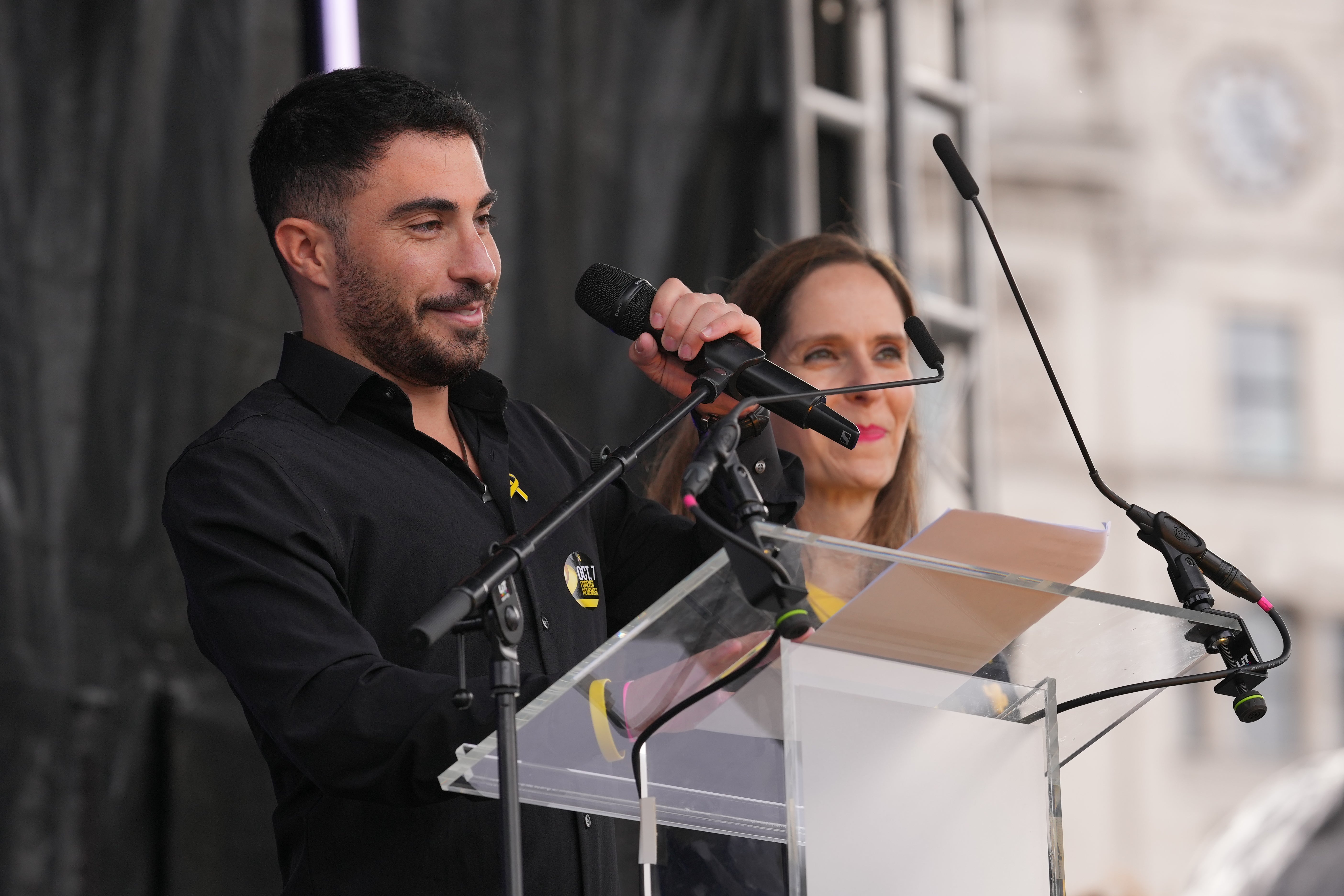 Shaun Lemel a survivor of the attack on the Nova music festival, said his ‘heart is with the families of those who those were murdered in Manchester’