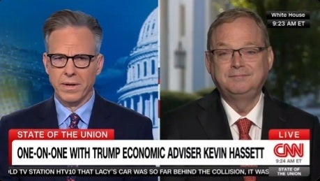 Kevin Hassett warned that the White House would make a decision Monday based on whether Democrats returned to the table for shutdown negotiations