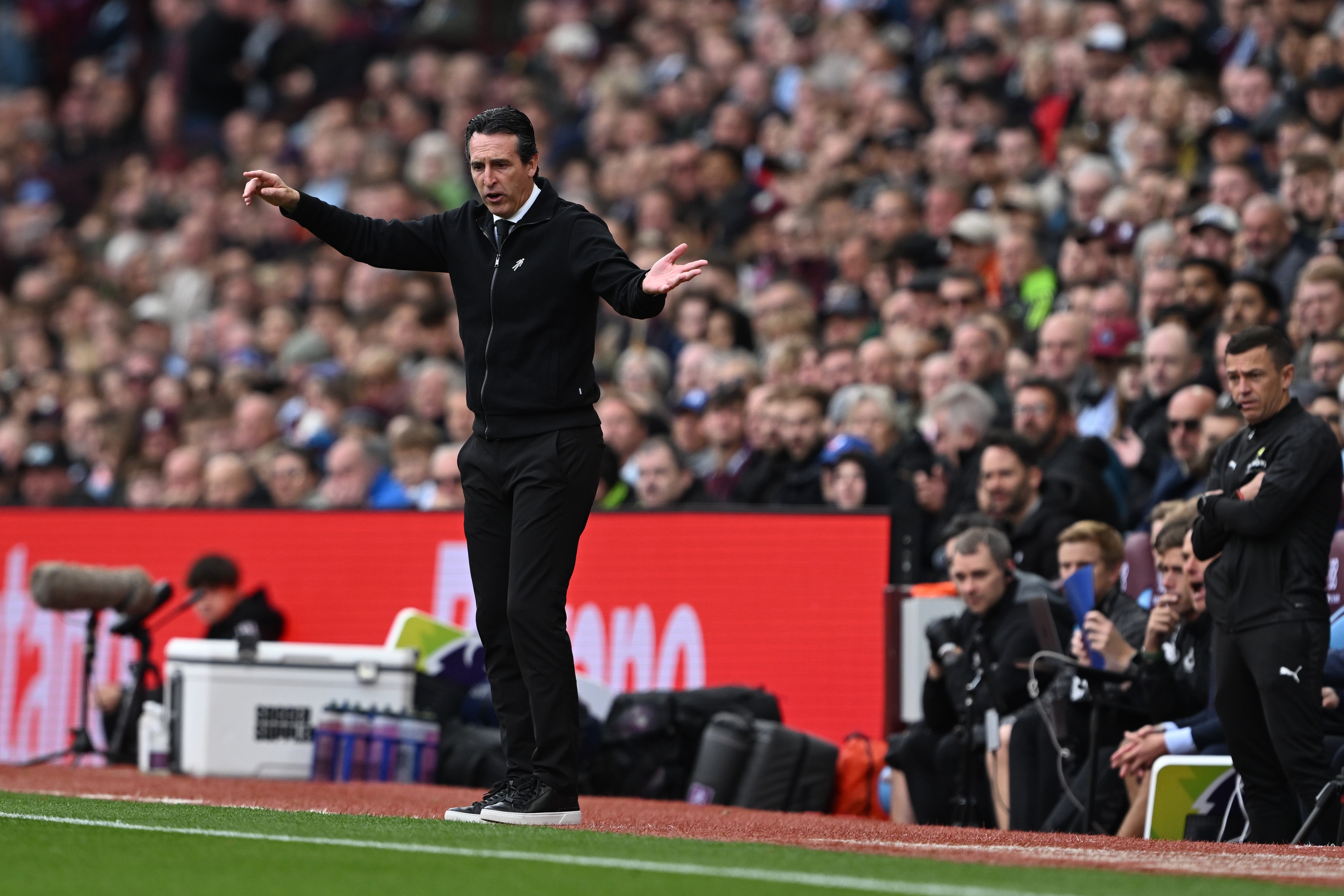 Aston Villa manager Unai Emery during the 2-1 win over Burnley (Cody Froggatt/PA).