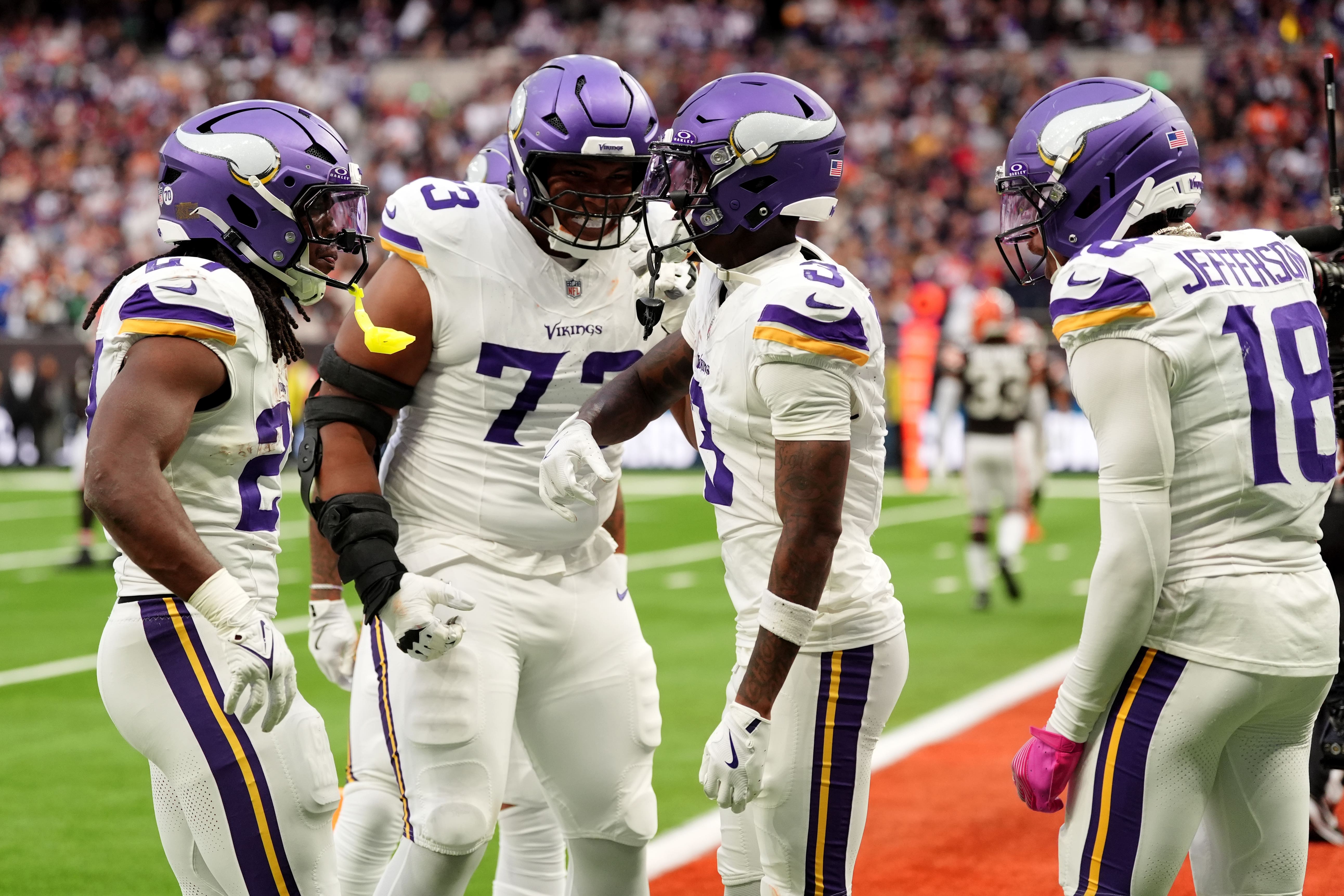 Minnesota Vikings beat Cleveland Browns in London (Bradley Collyer/PA)