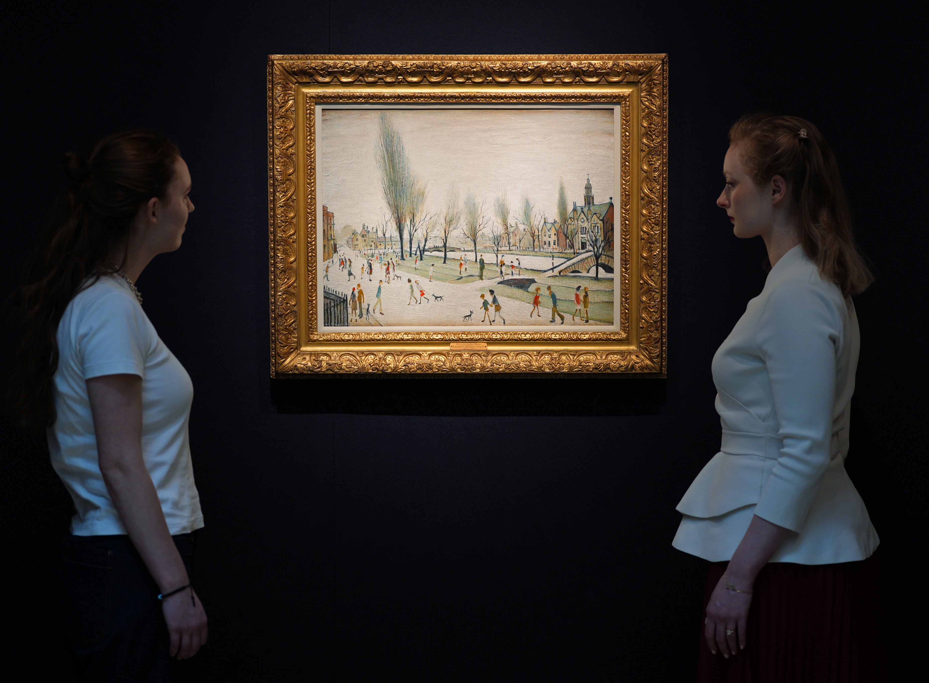 Bourton On The Water by LS Lowry is considered one of the artist’s most successful works of its type