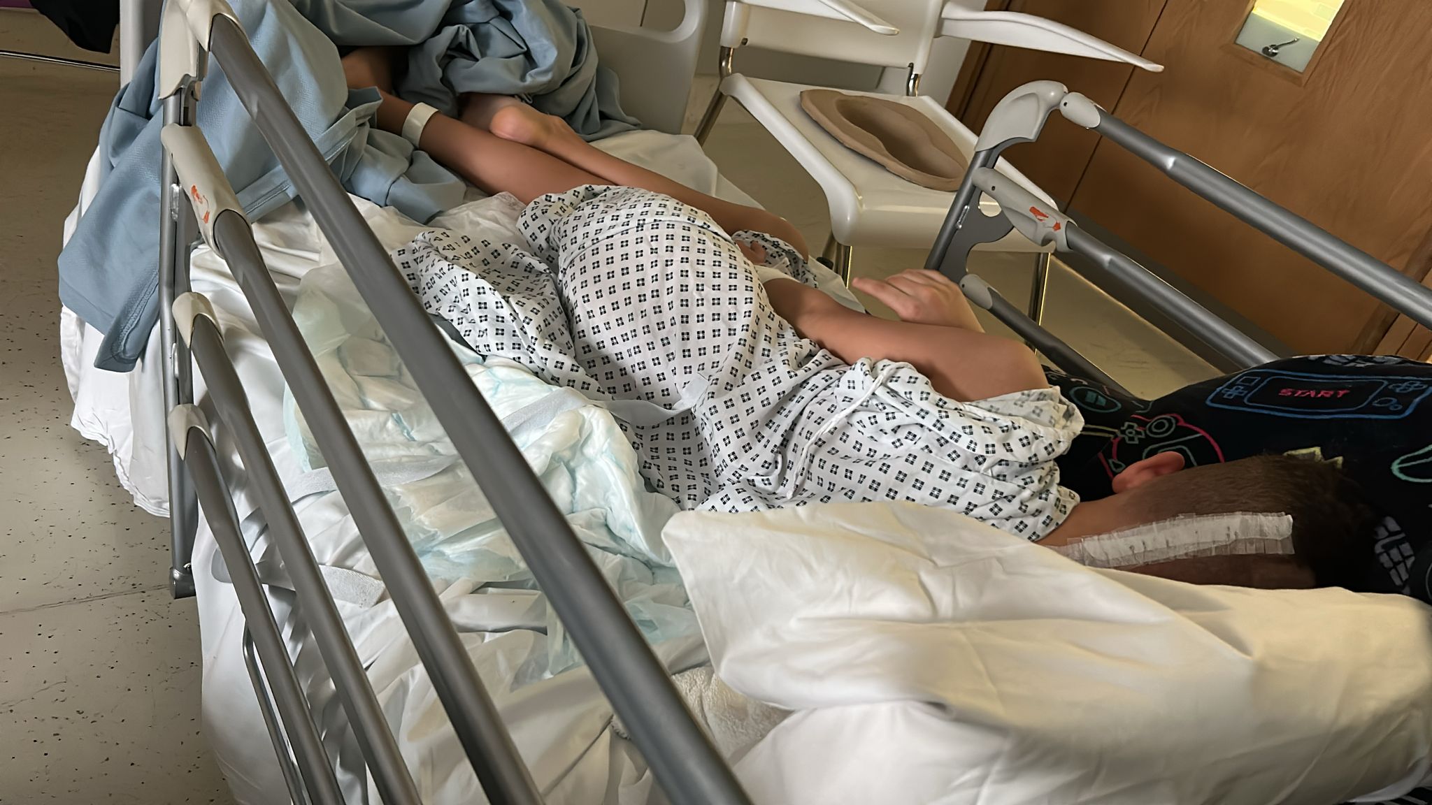 Following his surgery, Harrison was very weak and could not walk for long periods but gradually became stronger