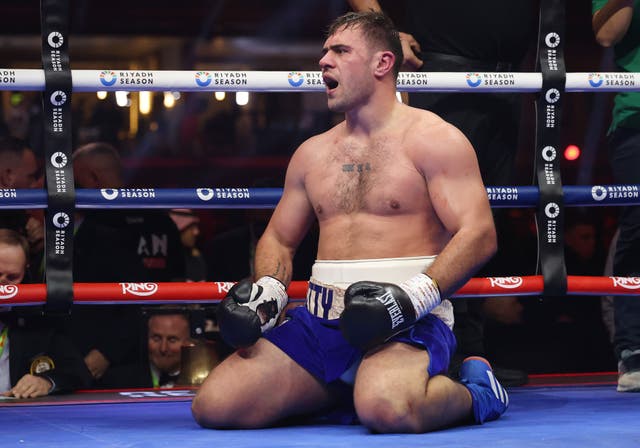 <p>Dave Allen after his first fight with Johnny Fisher</p>