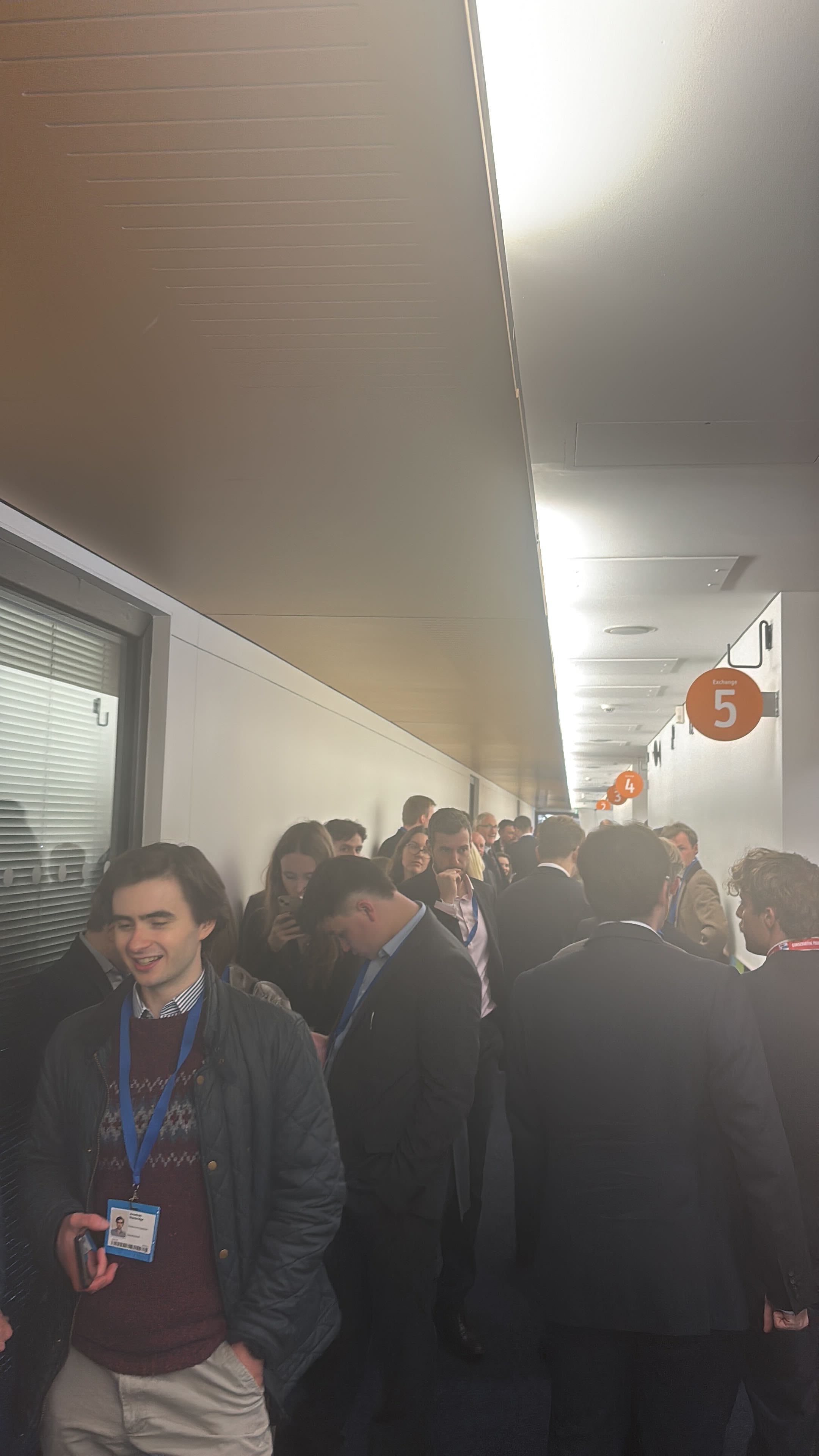 Queues for Jenrick’s speech at the Conservative Party conference