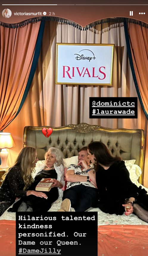 Actor Victoria Smurfit with Cooper at a ‘Rivals’-themed event