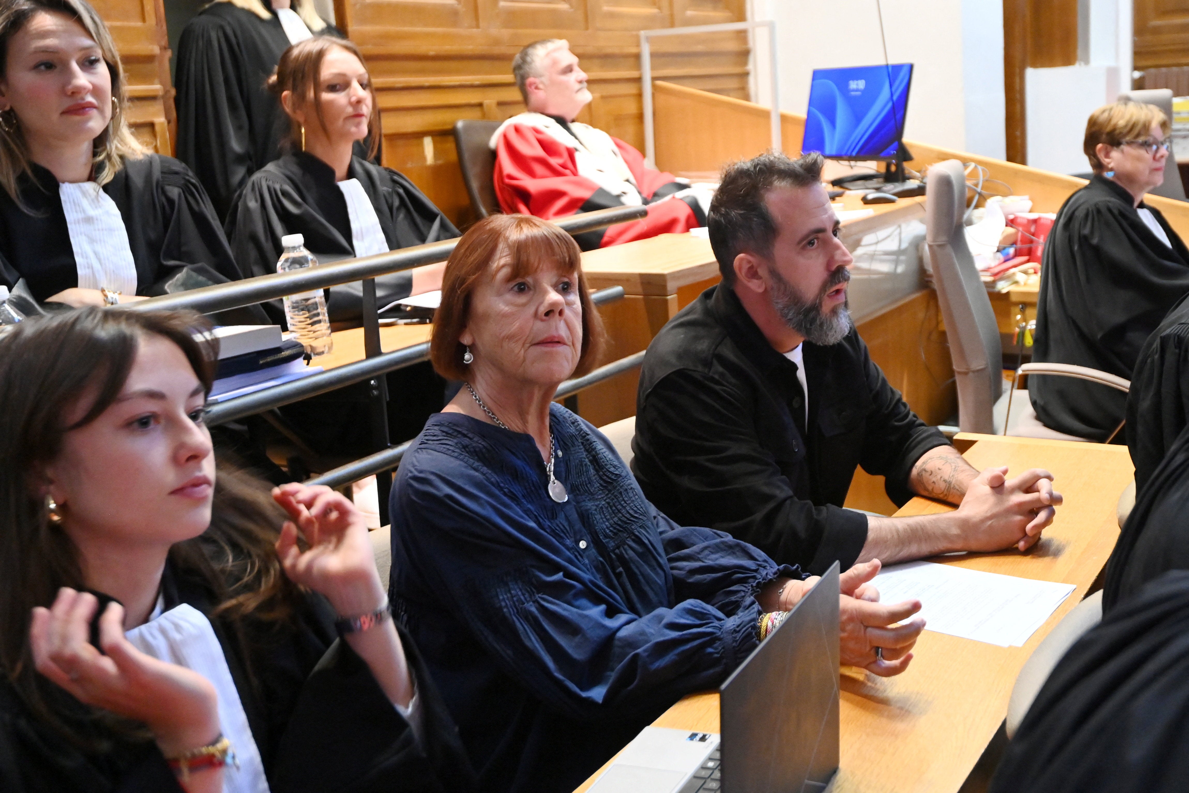 Pelicot before the start of the appeal hearing on 6 October