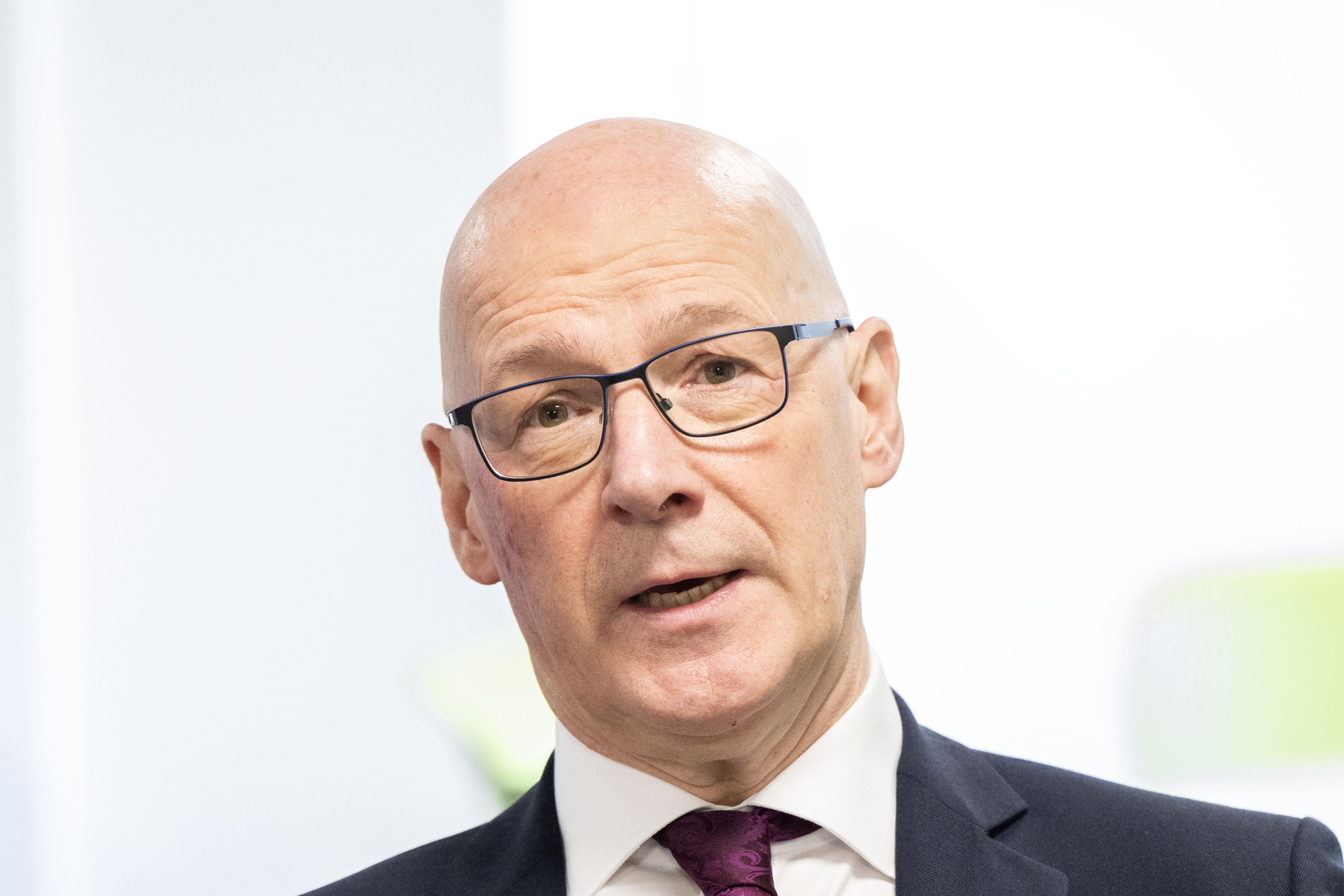 First Minister John Swinney called for the detained Scots to be released (Lesley Martin/PA)