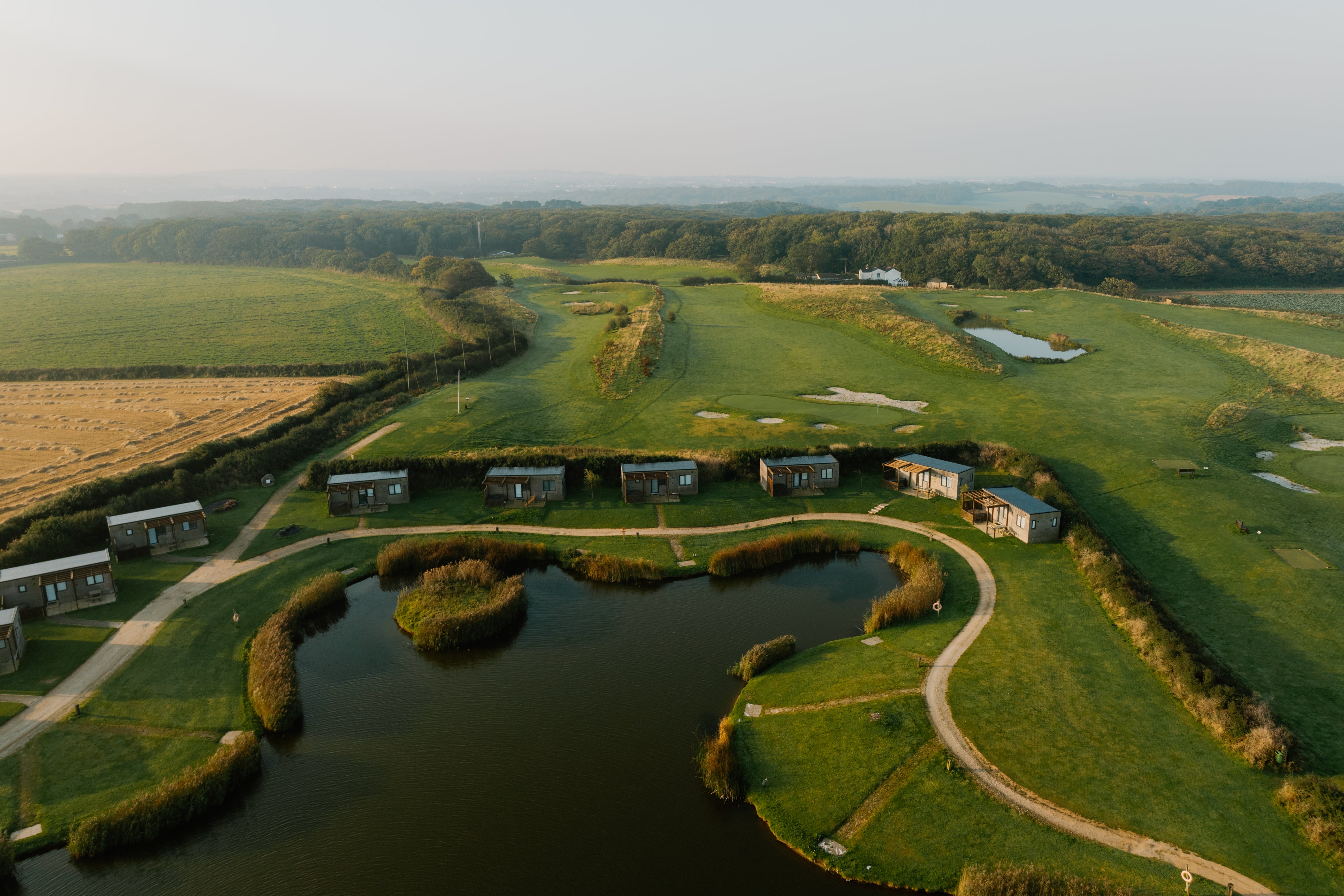 Aerial view of Landal Gwel an Mor