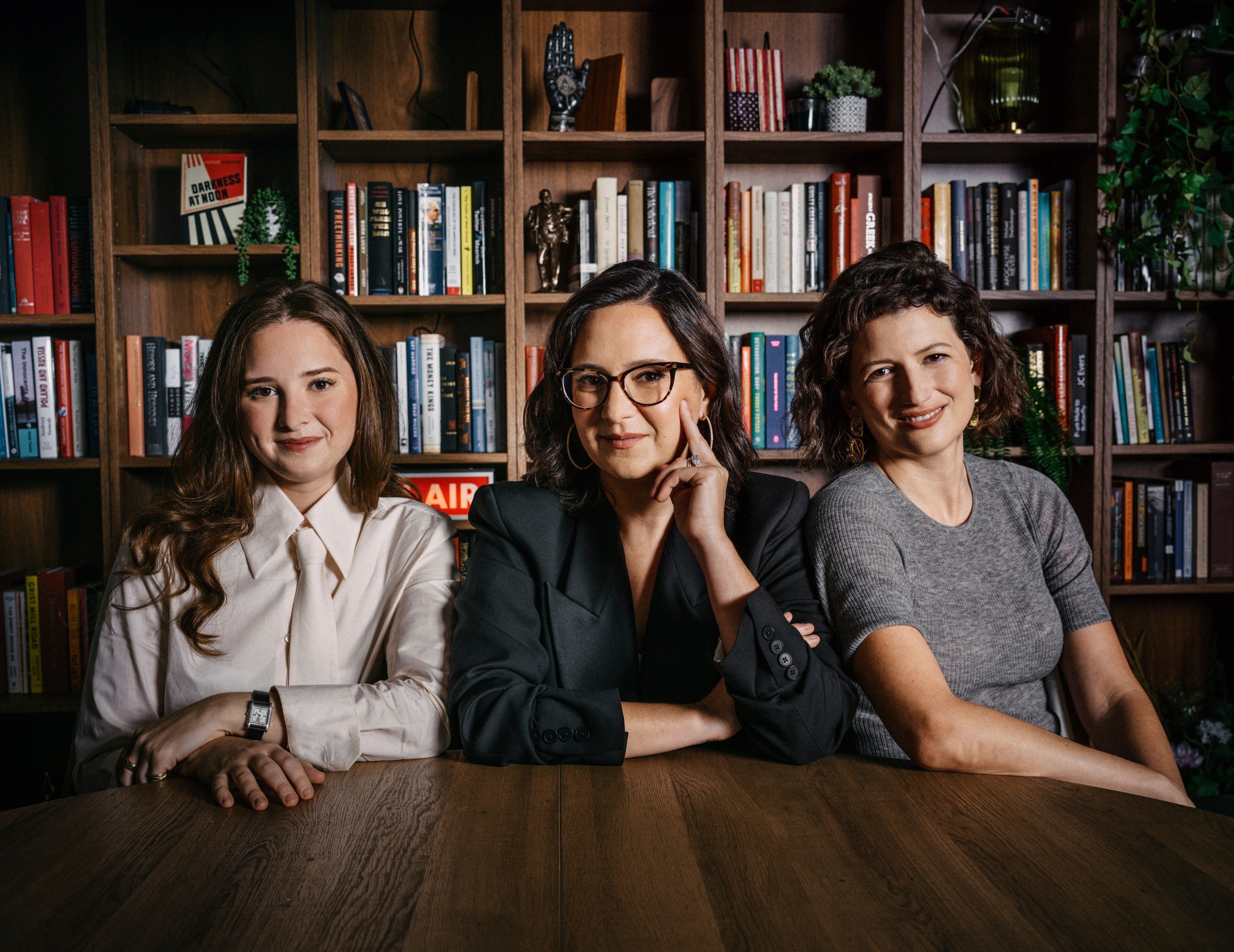Bari Weiss, pictured here with her spouse and sister, has seen traffic to her recently purchased site soar in the past month.
