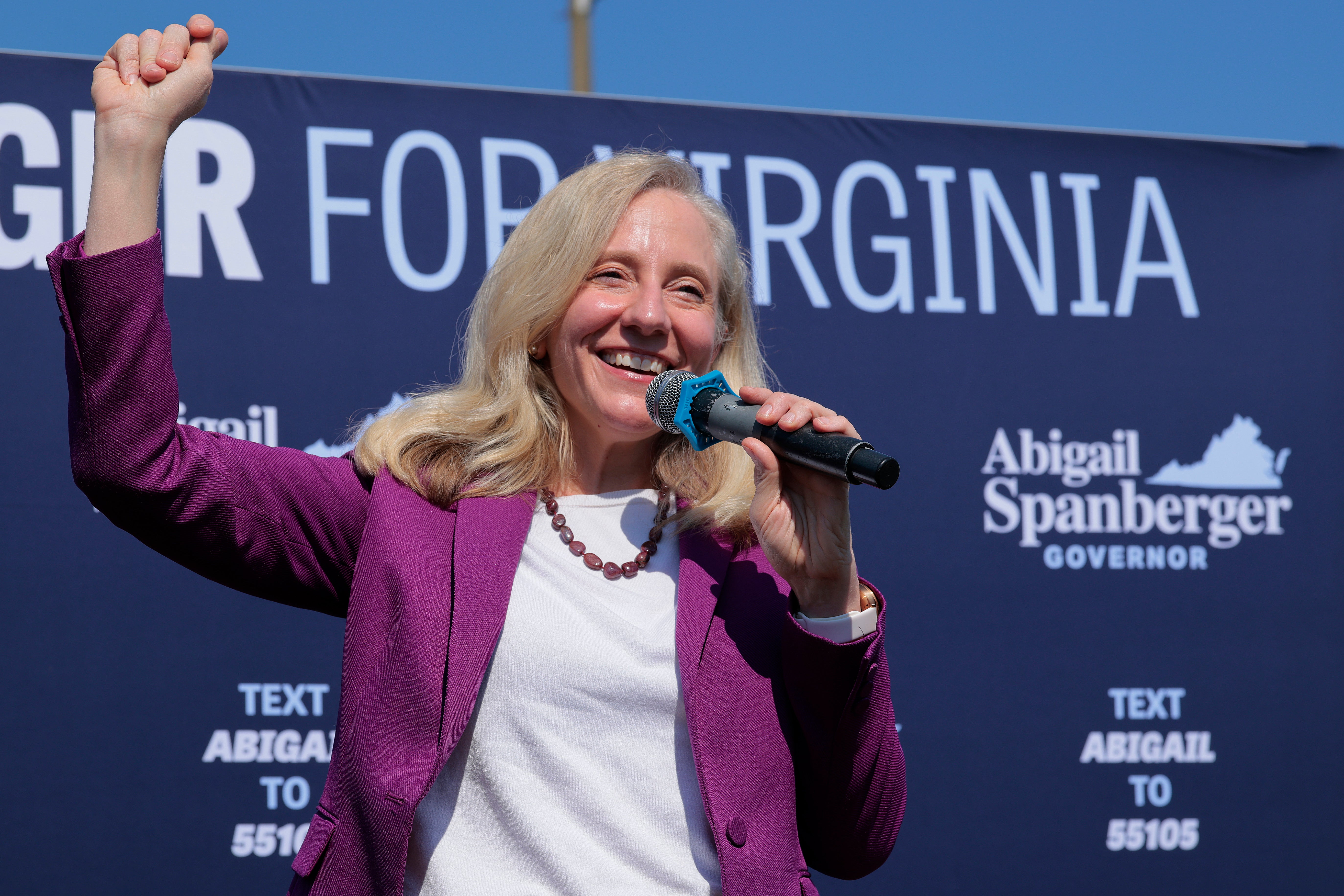 Democratic candidate for governor Abigail Spanberger has run a vocal anti-Trump campaign in Virginia, a state hit hard by Elon Musk’s DOGE.