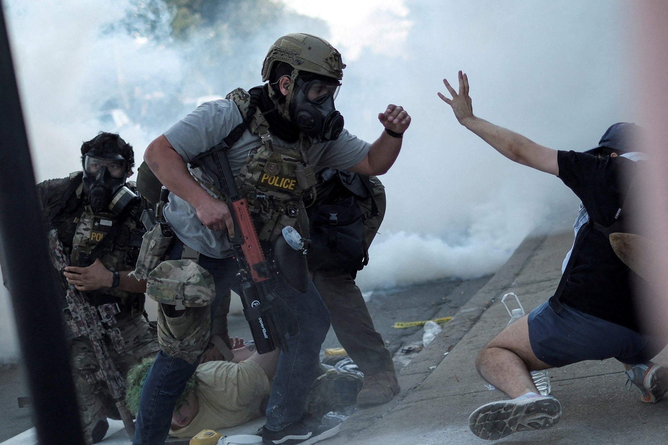 Illinois JB Pritzker argues that the Trump administration is escalating violent responses to quell protests as pretext to invoke the Insurrection Acty